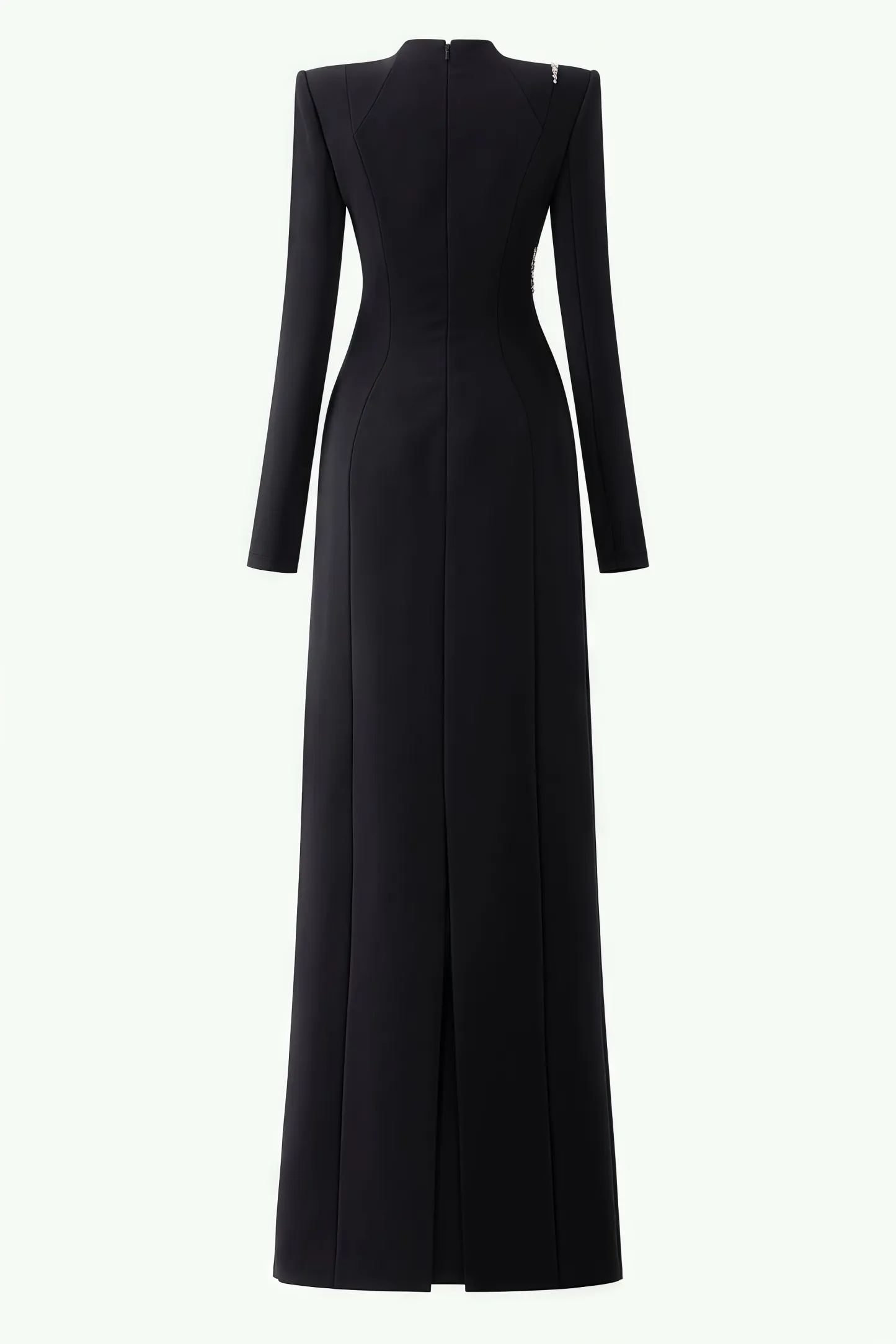 Senne Rhinestone Long Sleeve Floral Maxi Dress