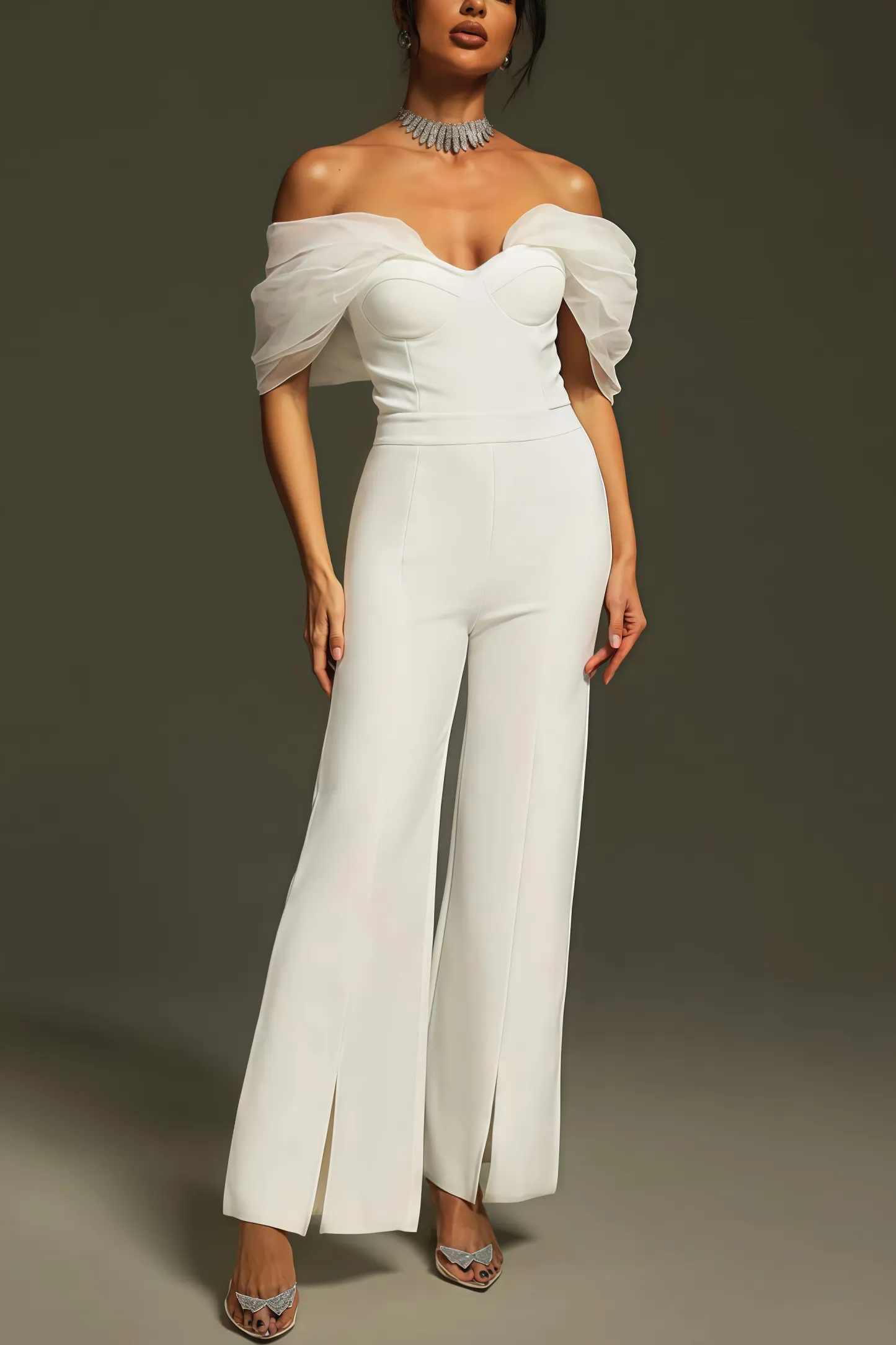 Carolin Off Shoulder Bandage Jumpsuit