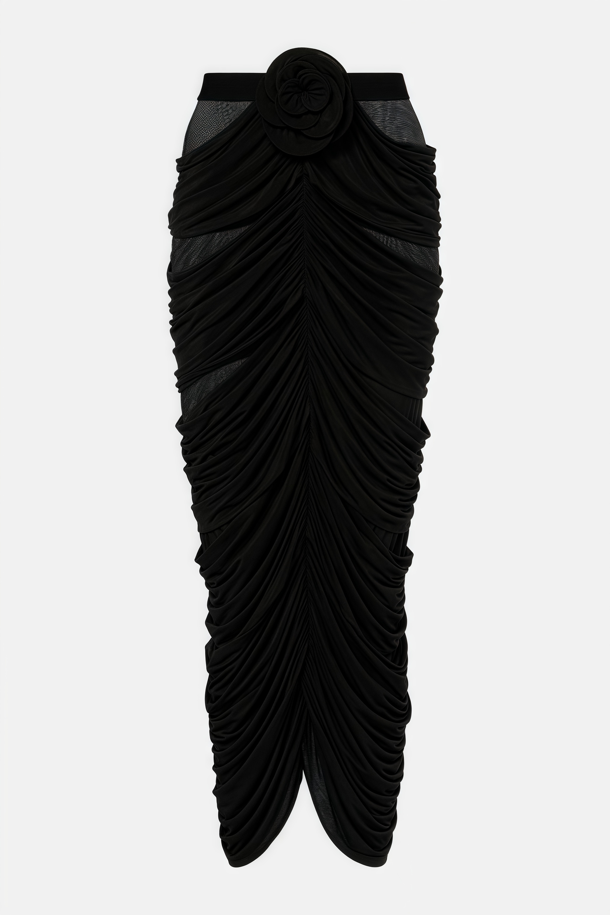 Ruth 3D Floral Pleated Maxi Dress Two Piece Set