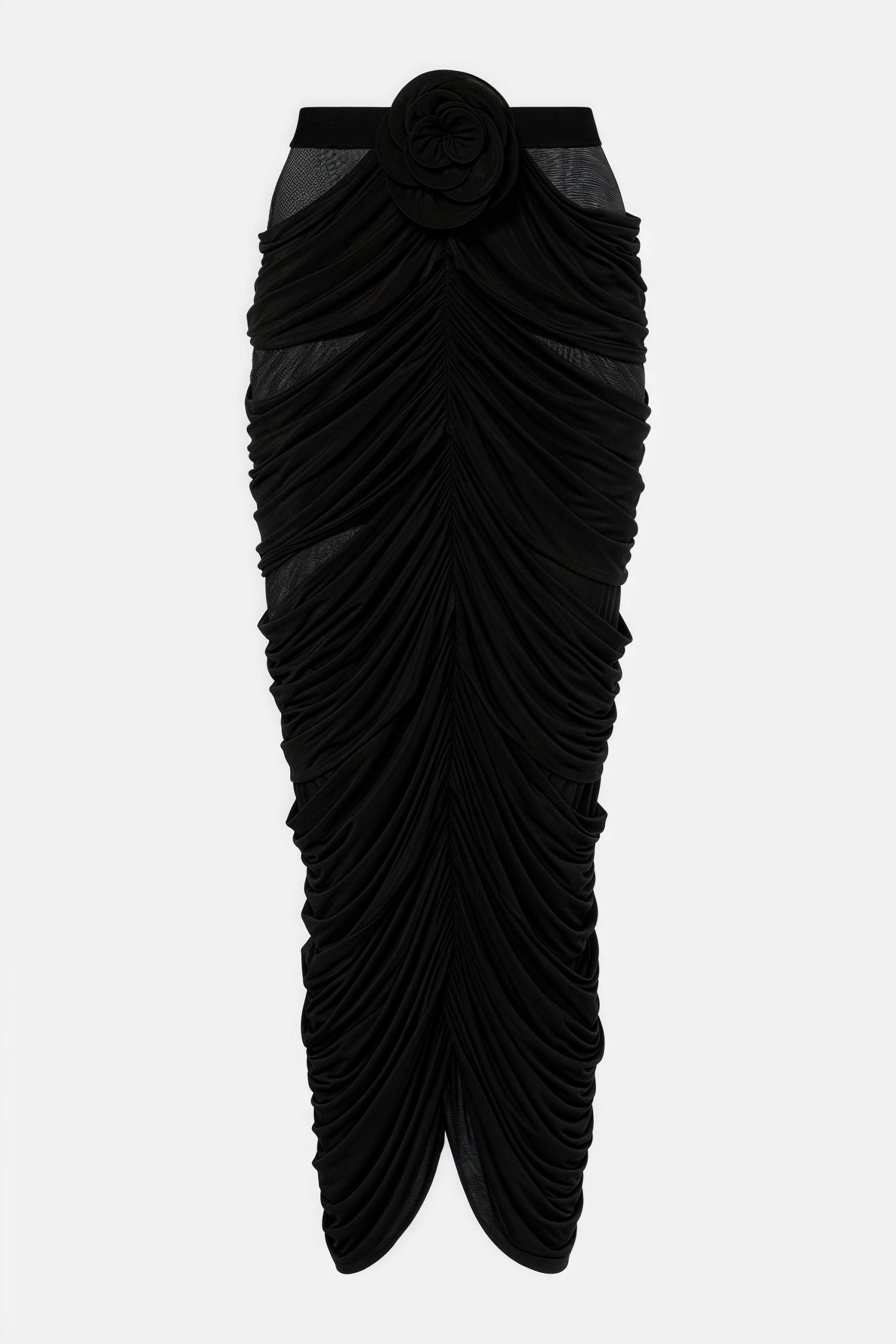 Ruth 3D Floral Pleated Maxi Dress Two Piece Set