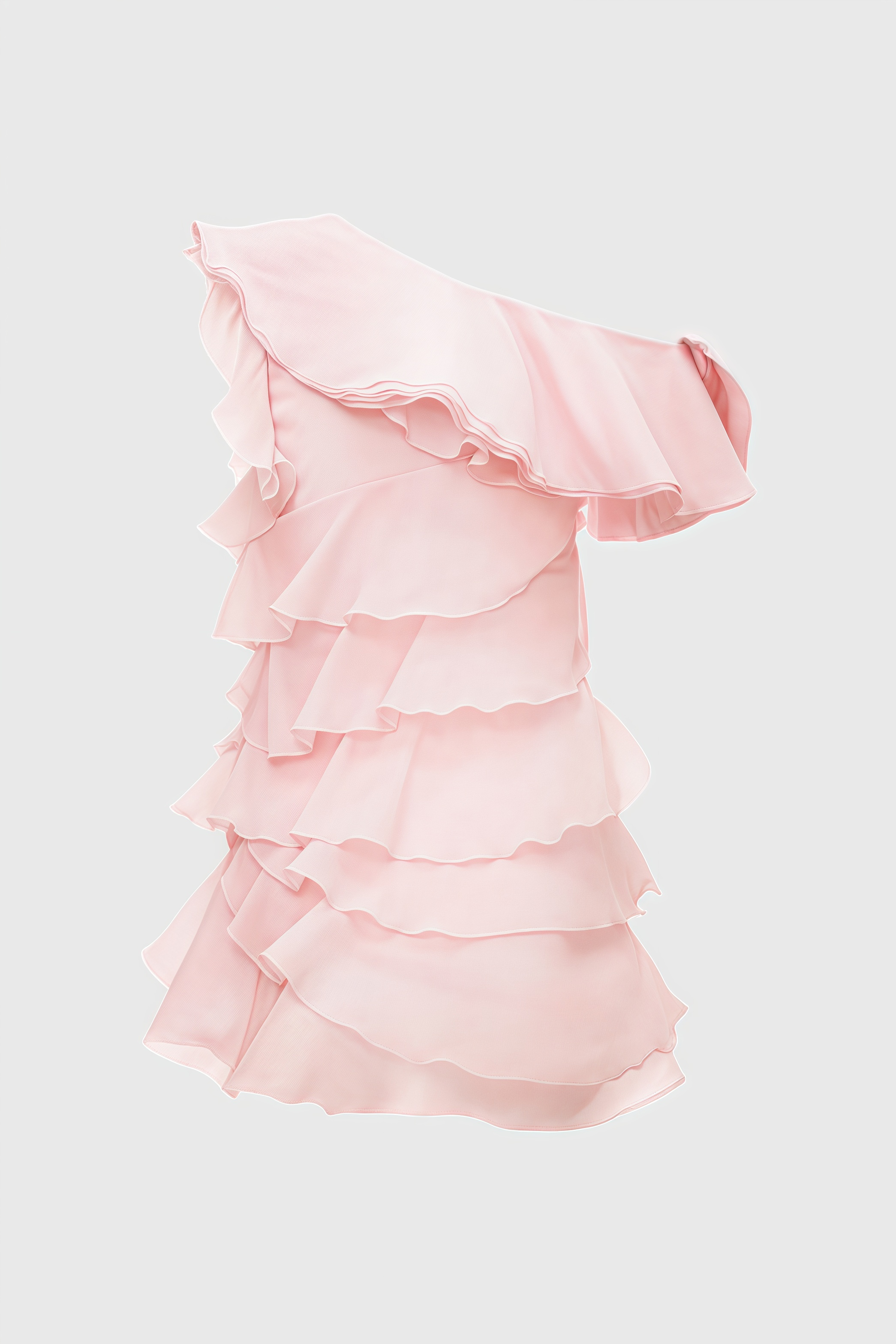 Mavisx Pink 3D Flower Mini Dress