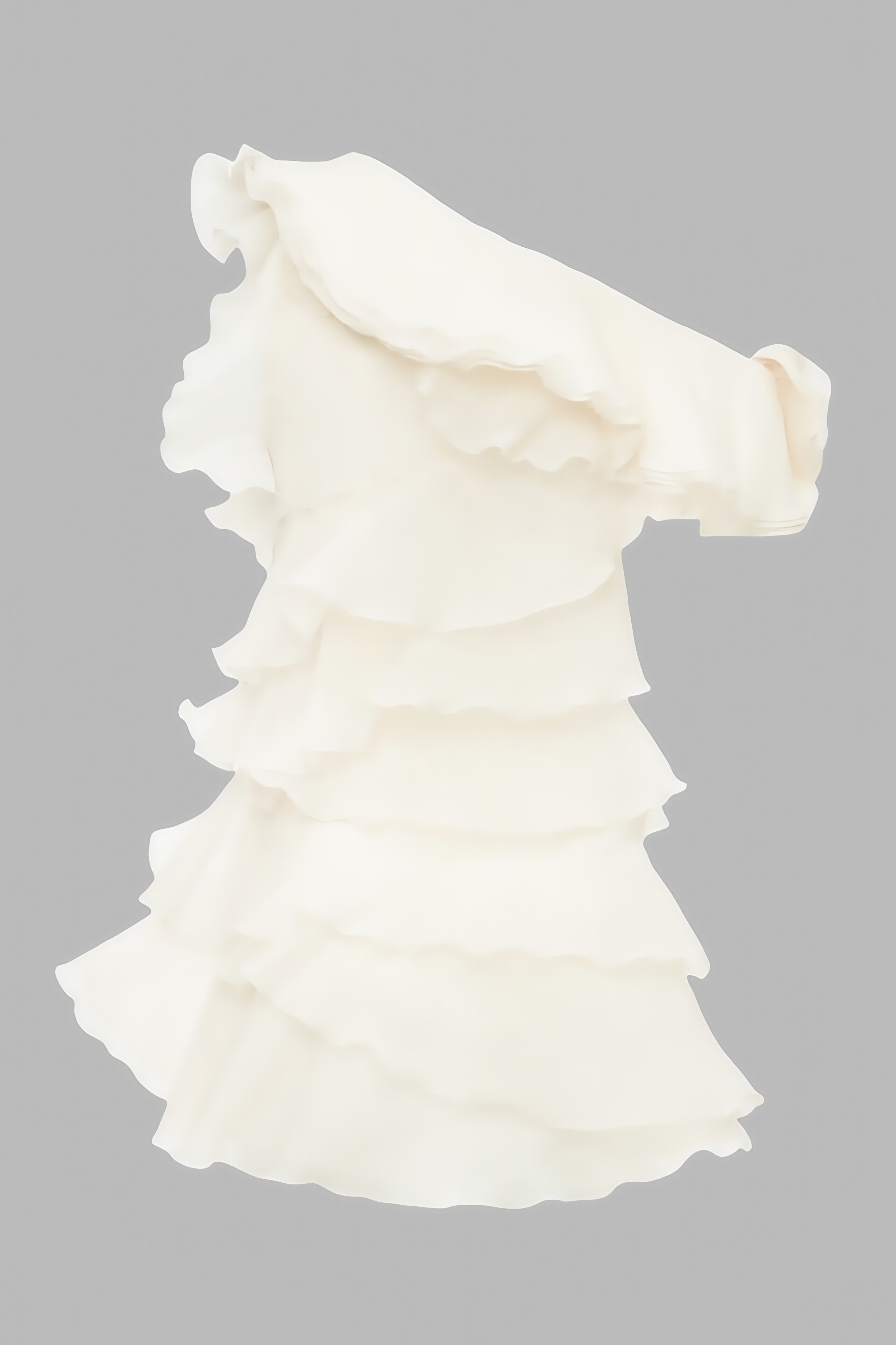 Jorimd Beige 3D Flower Mini Dress