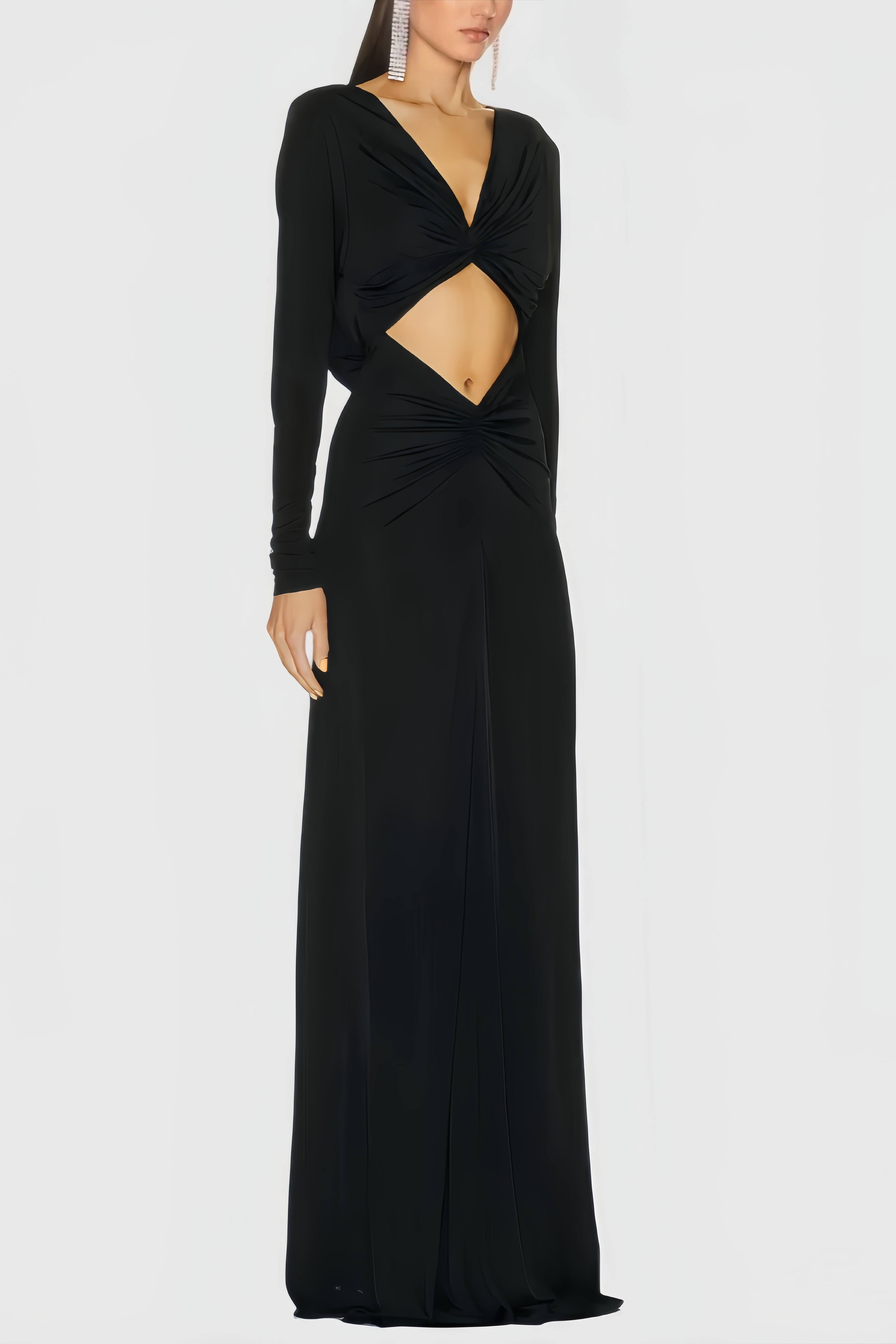 Sali Twisted Halter Maxi Dress