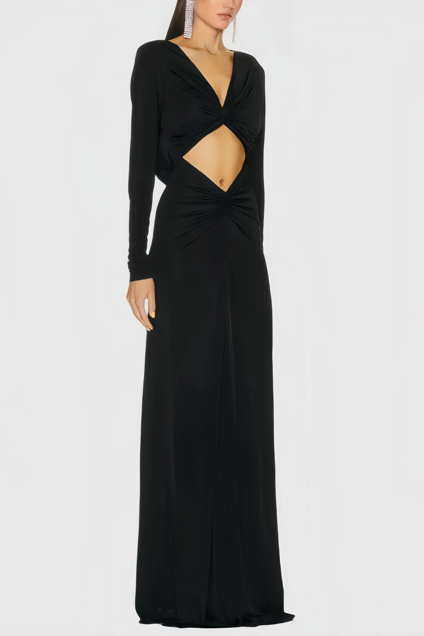 Sali Twisted Halter Maxi Dress
