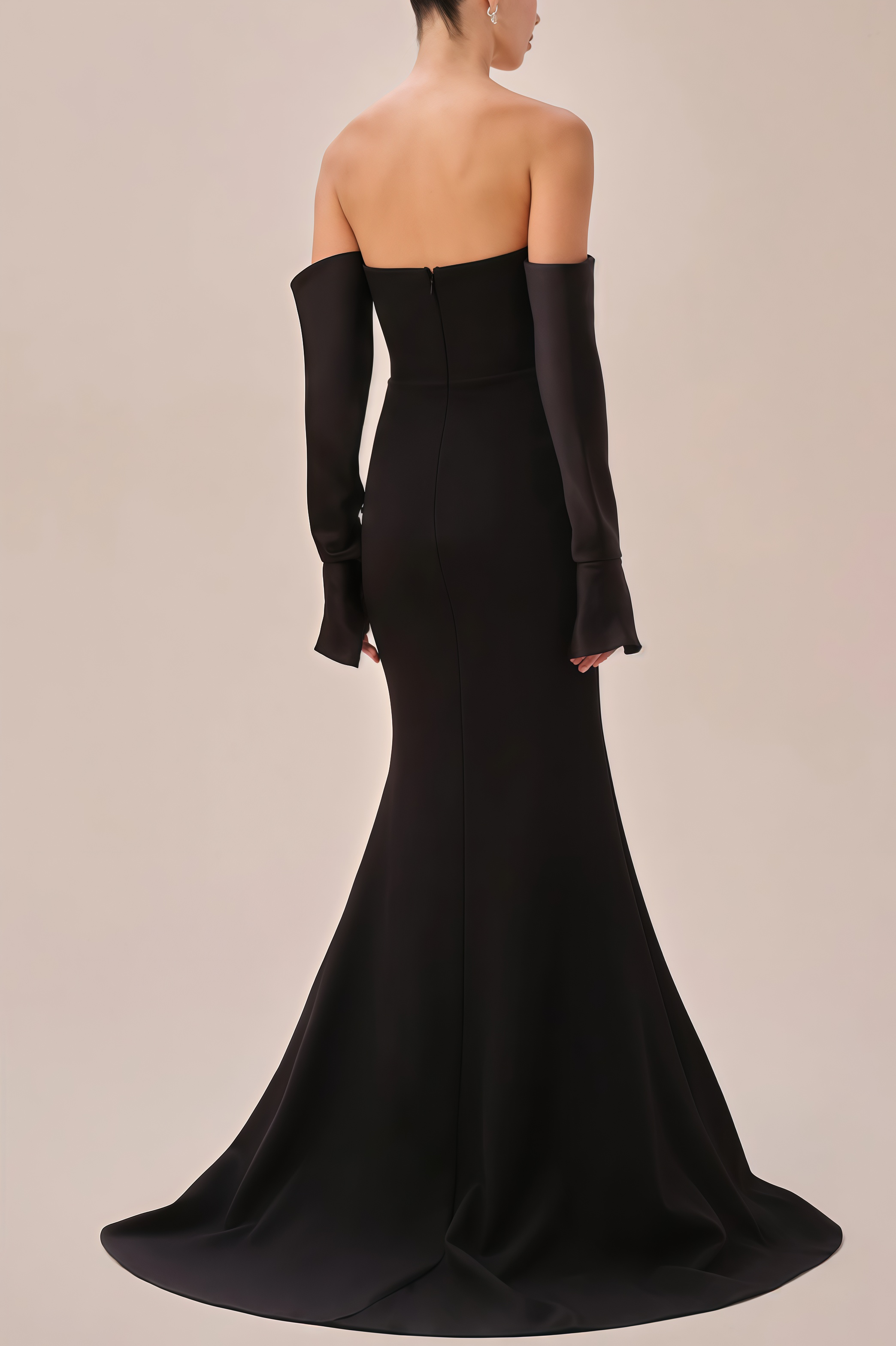 Justa One Shoulder Long Sleeve Maxi Dress