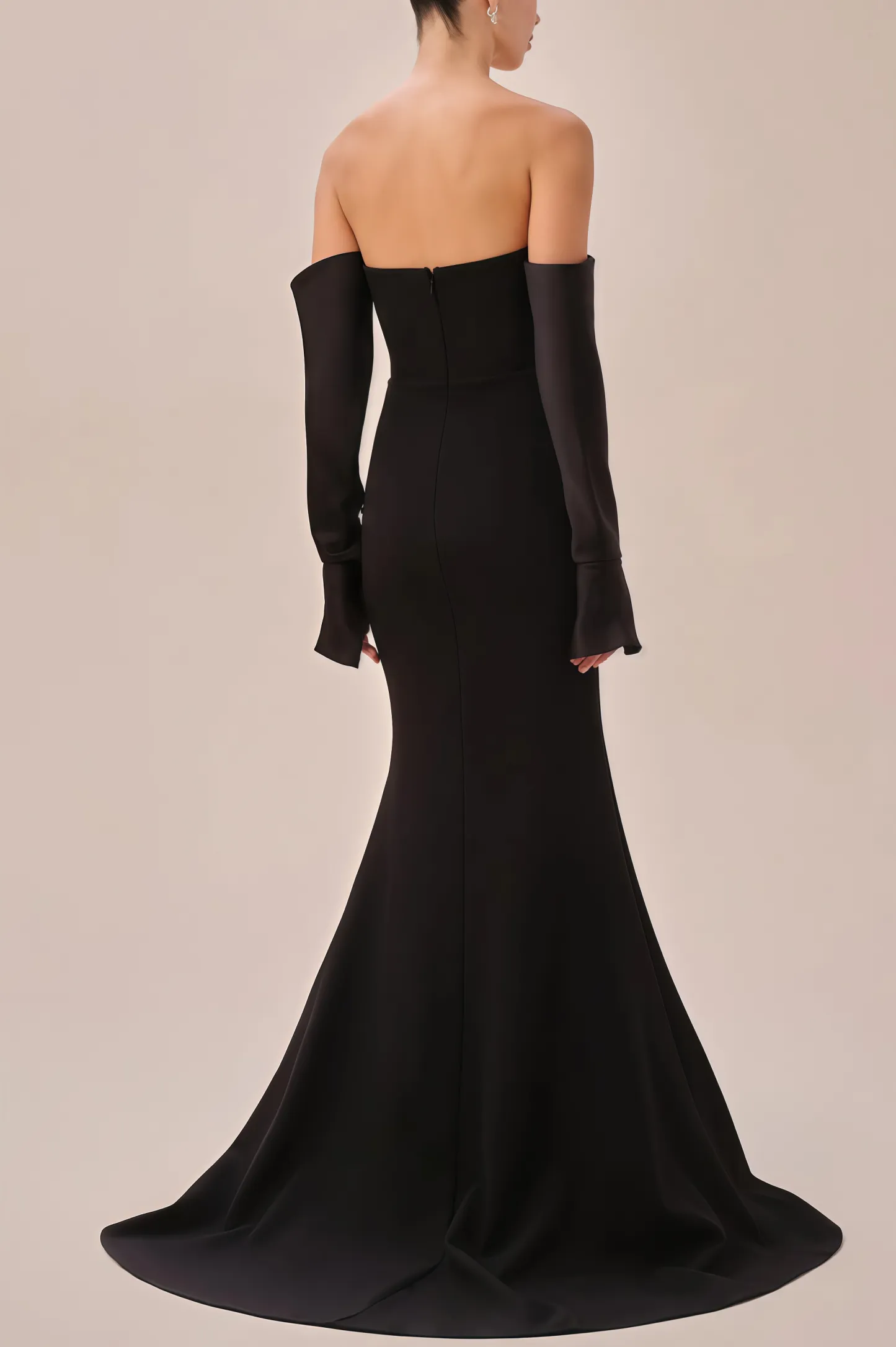 Justa One Shoulder Long Sleeve Maxi Dress