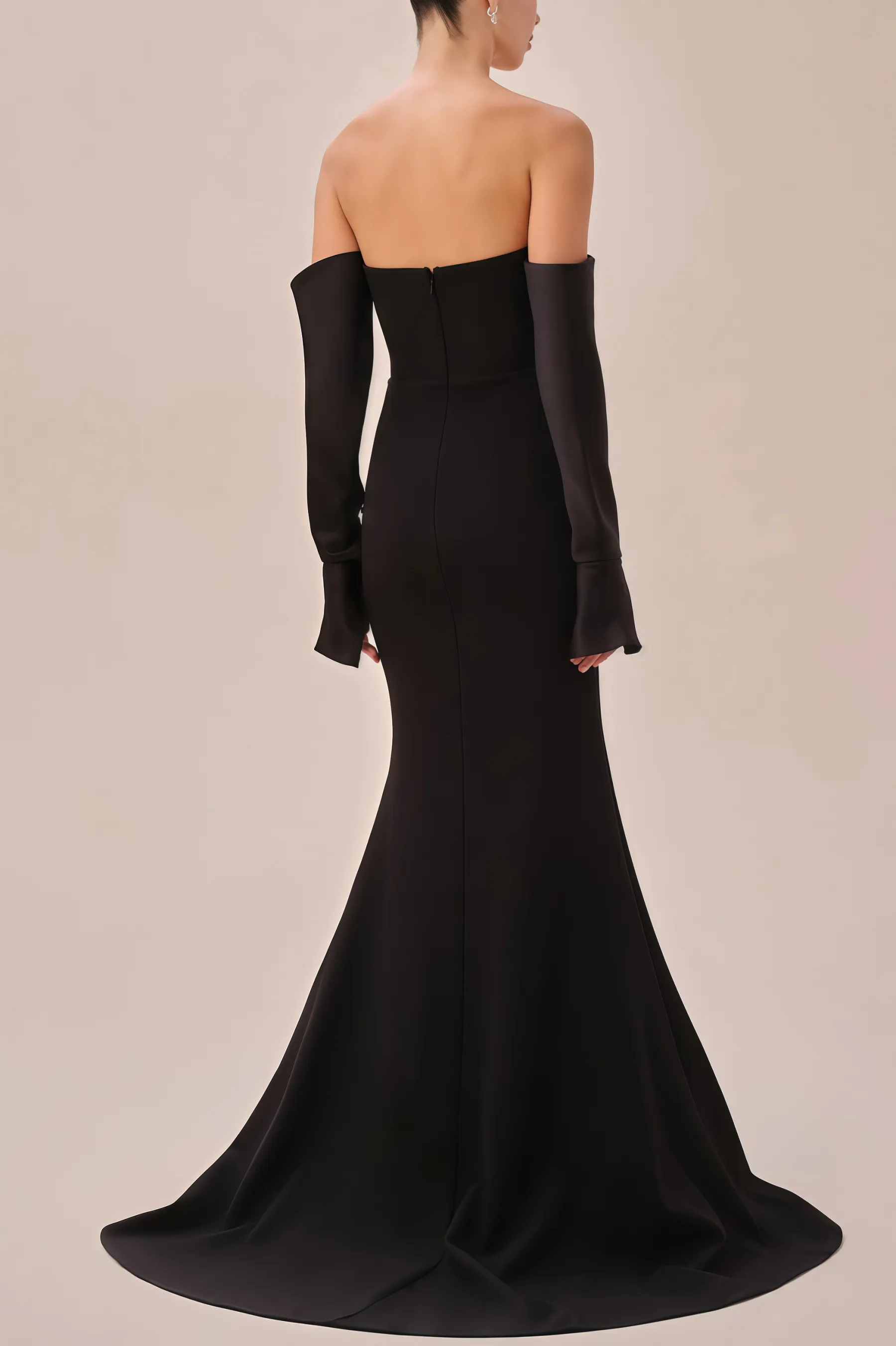 Justa One Shoulder Long Sleeve Maxi Dress