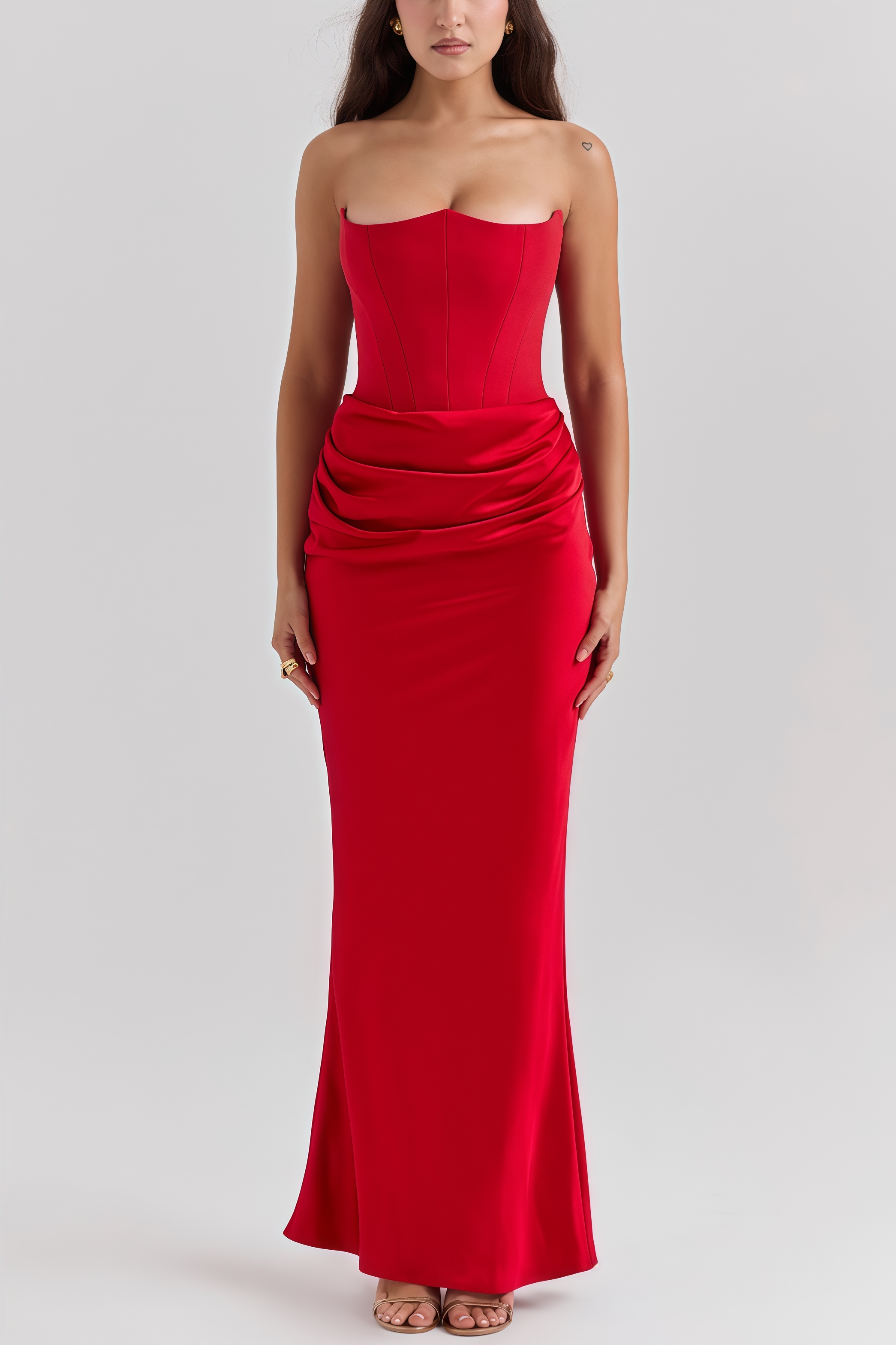 Dolo Strapless Corset Maxi Dress