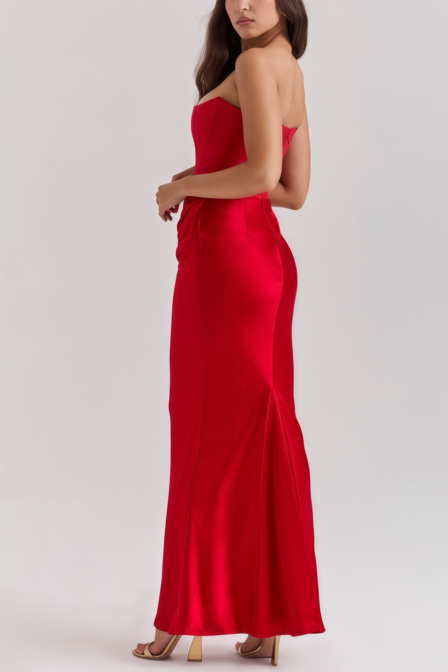 Dolo Strapless Corset Maxi Dress