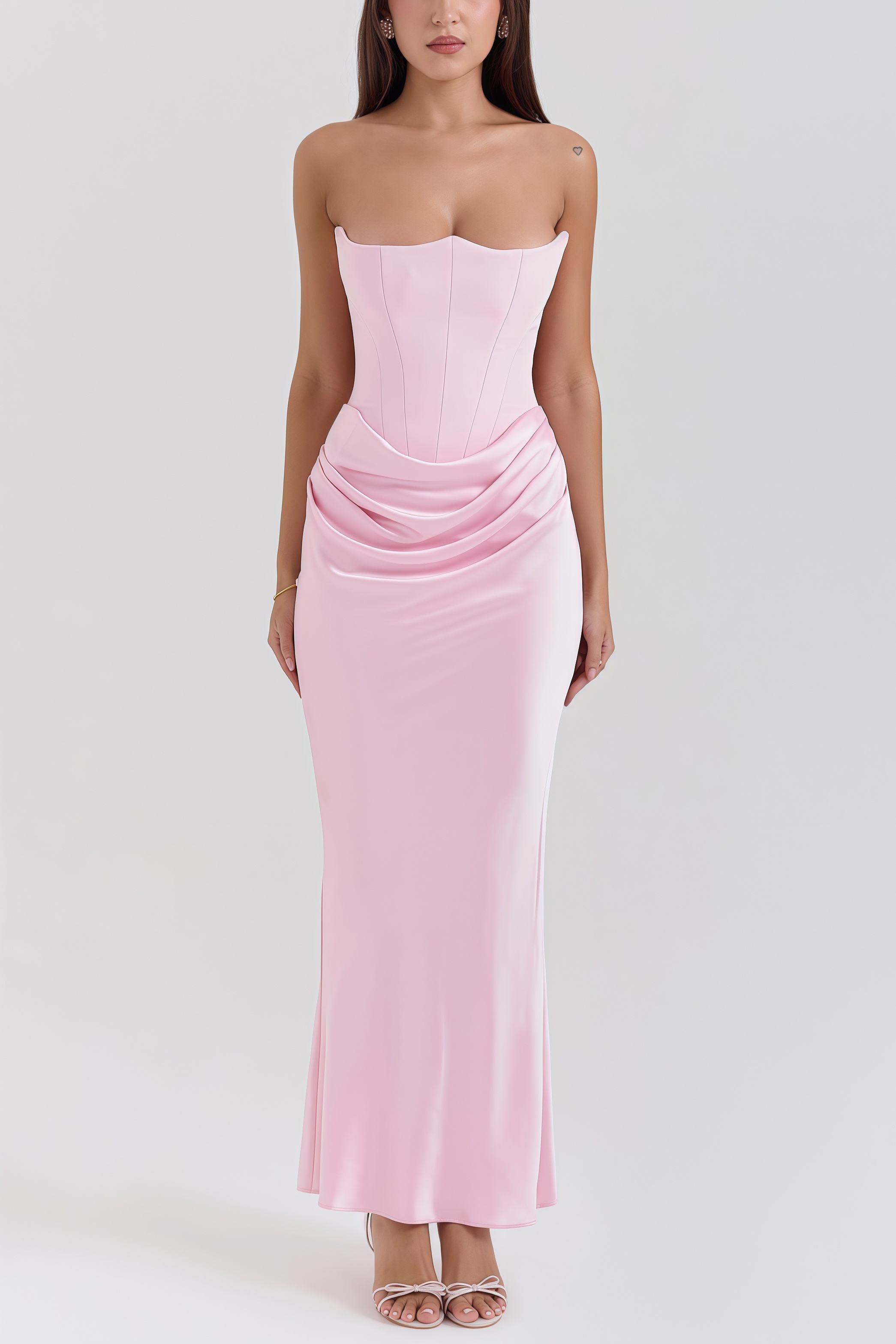 Rosi Strapless Corset Maxi Dress