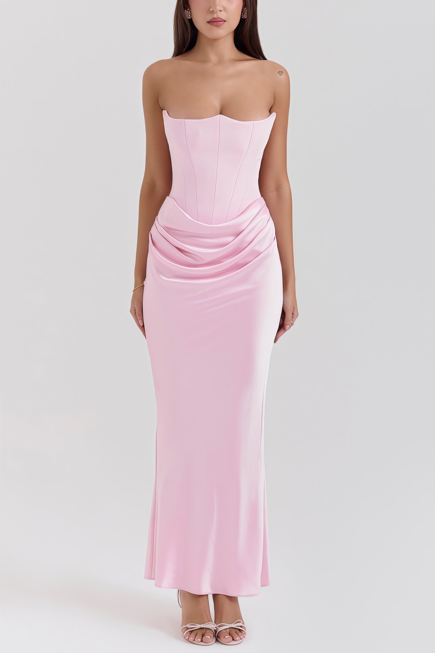Rosi Strapless Corset Maxi Dress