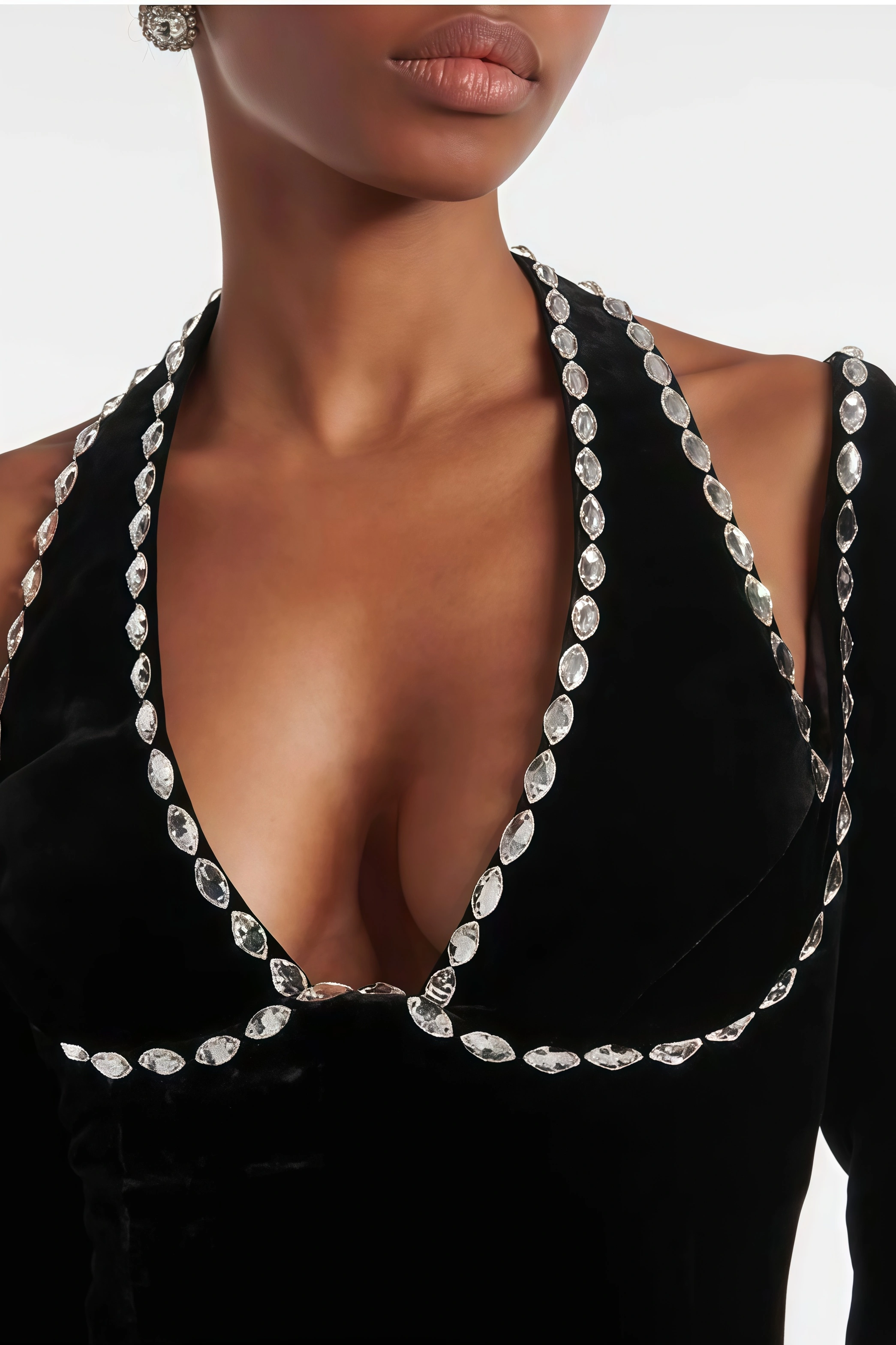 Revie V-Neck Bandage Maxi Dress