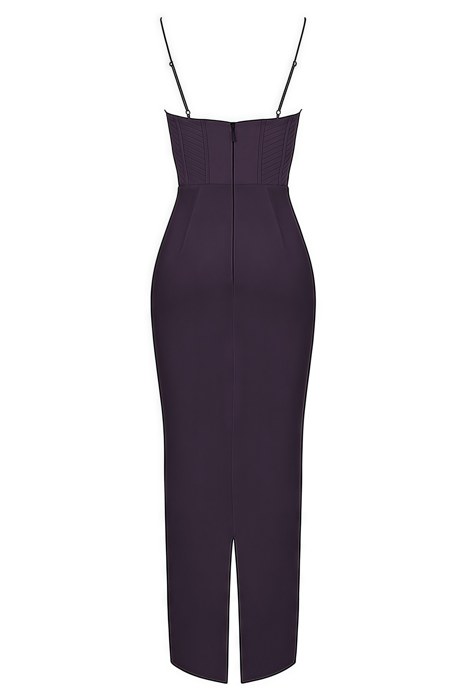 Elily Night Shade Corset Maxi Dress