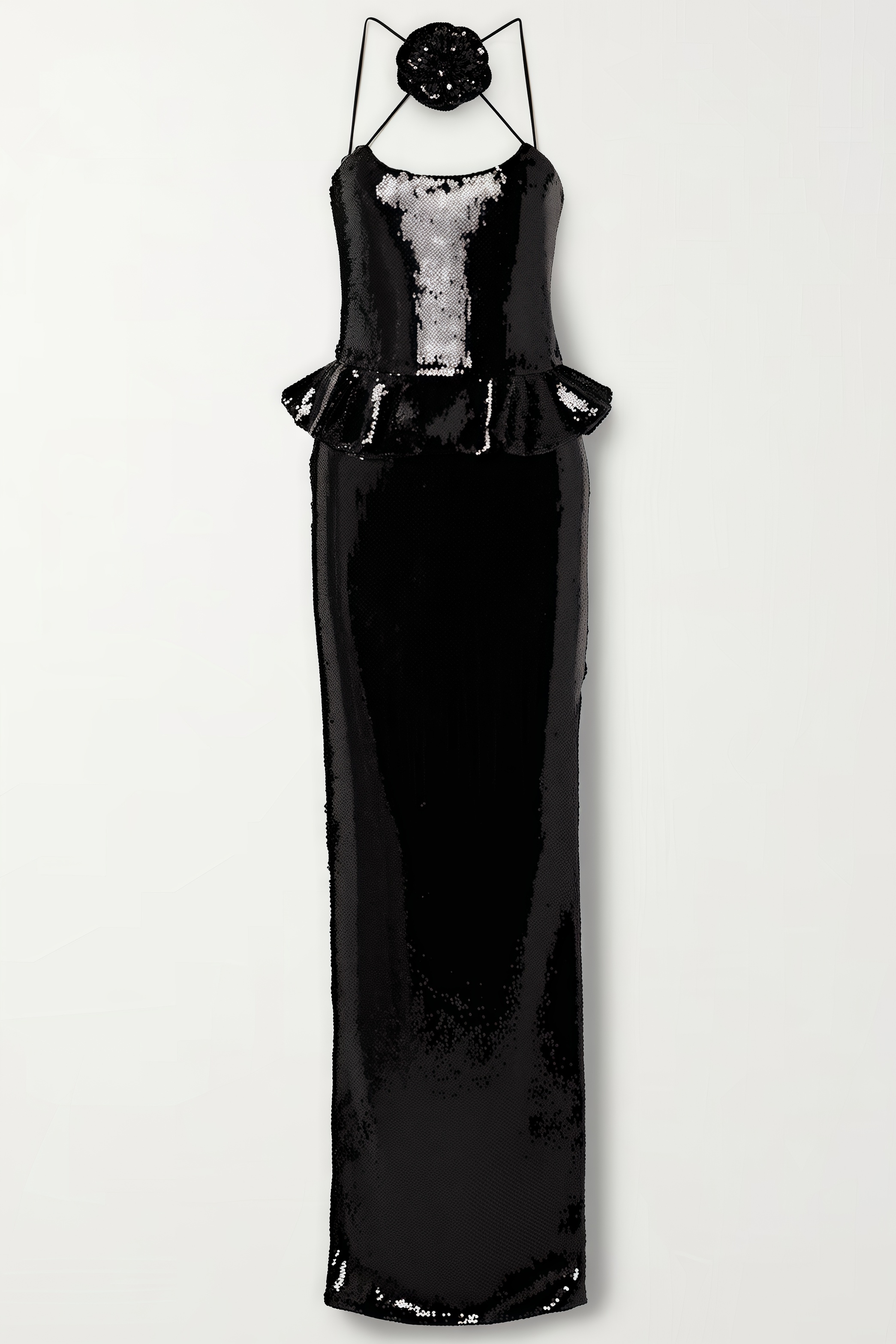 Hadley Sequined Tulle Puff Maxi Dress