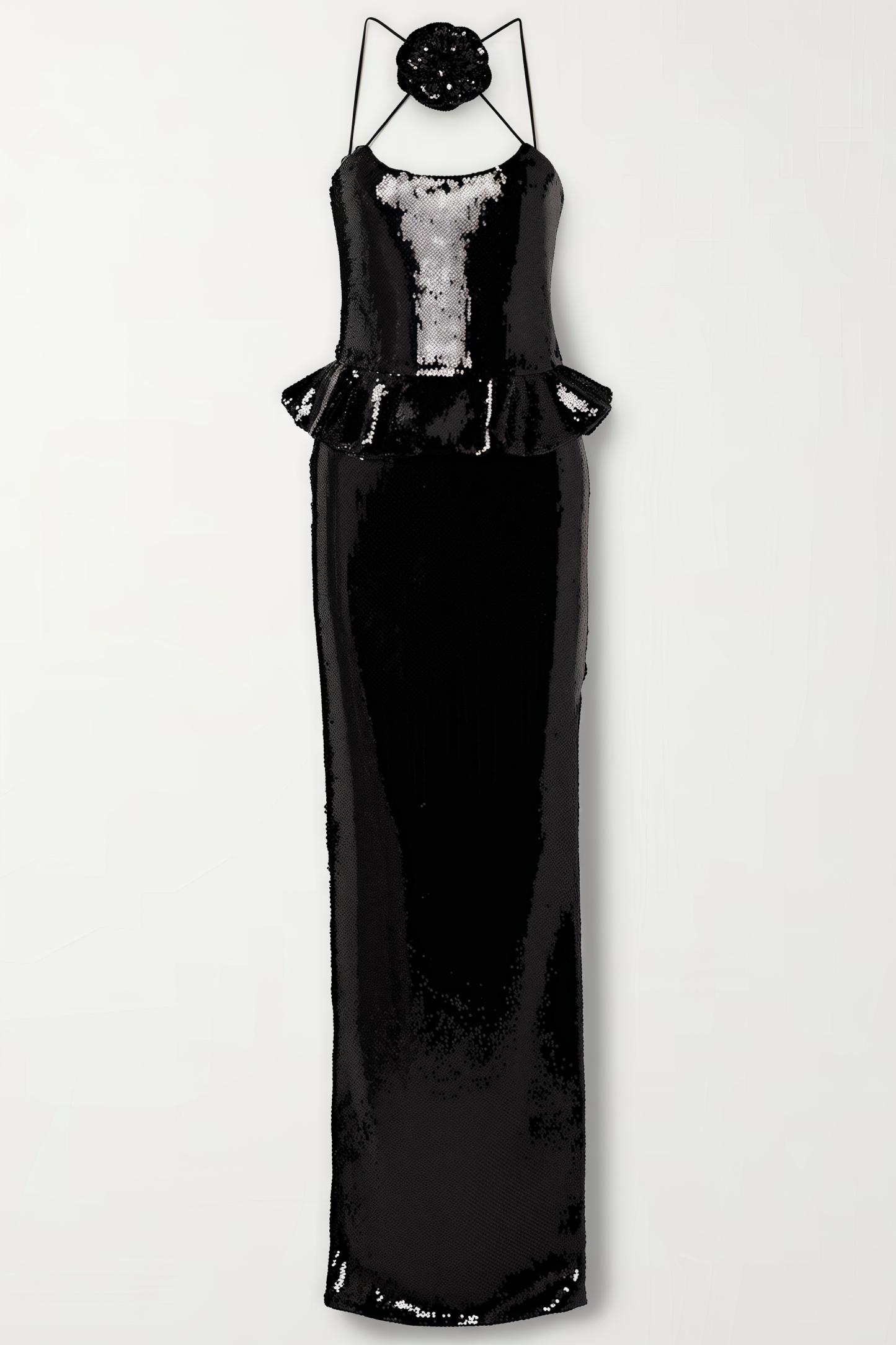 Hadley Sequined Tulle Puff Maxi Dress