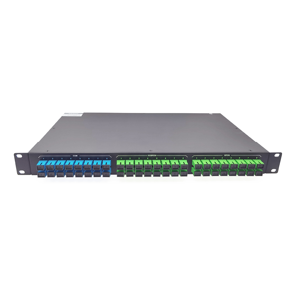 16-channels GPON & XGS-PON CEx WDM in one 1U Rackmount