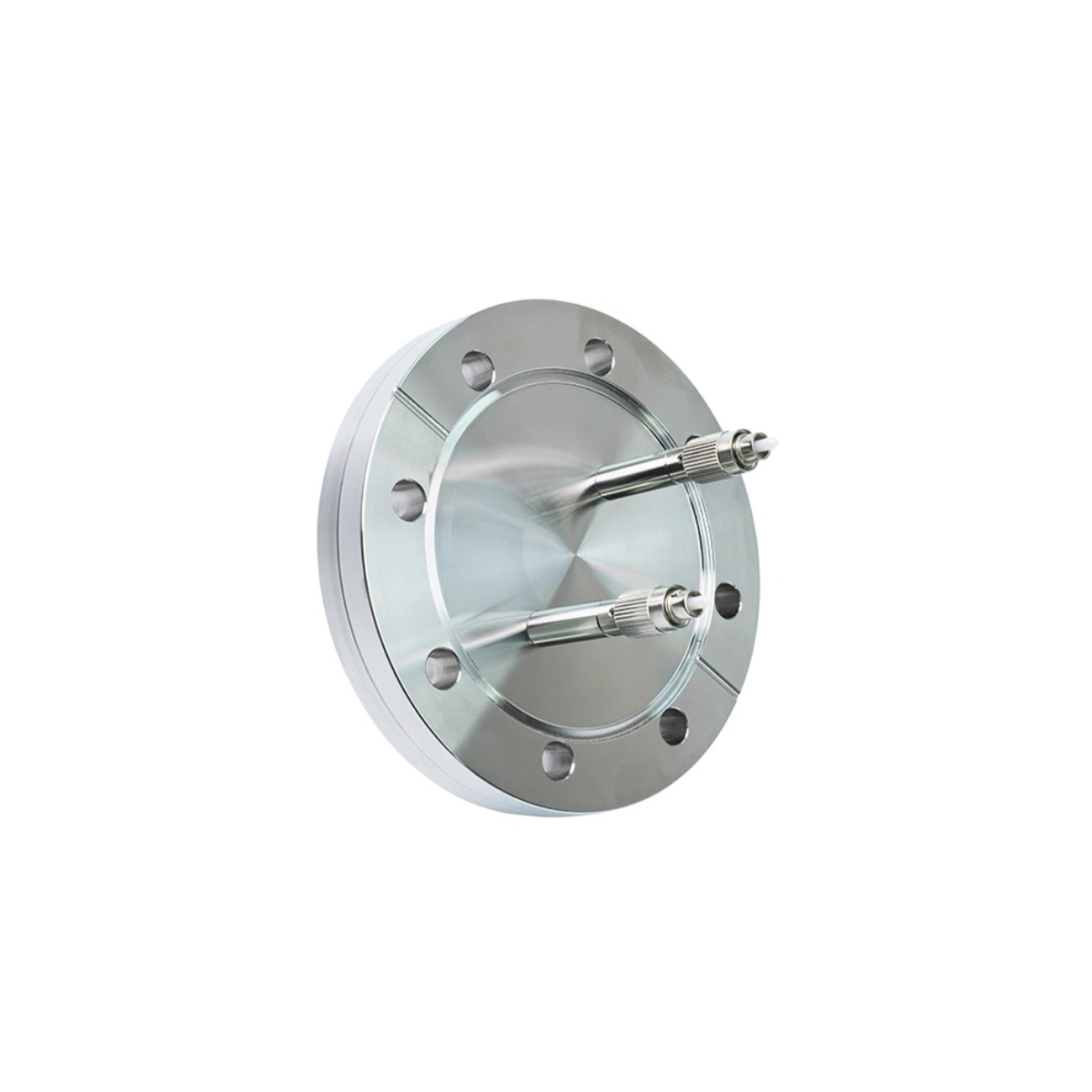 2-Port FC/APC CF63 Fiber Optic Vacuum Feedthrough Conflat CF Flange
