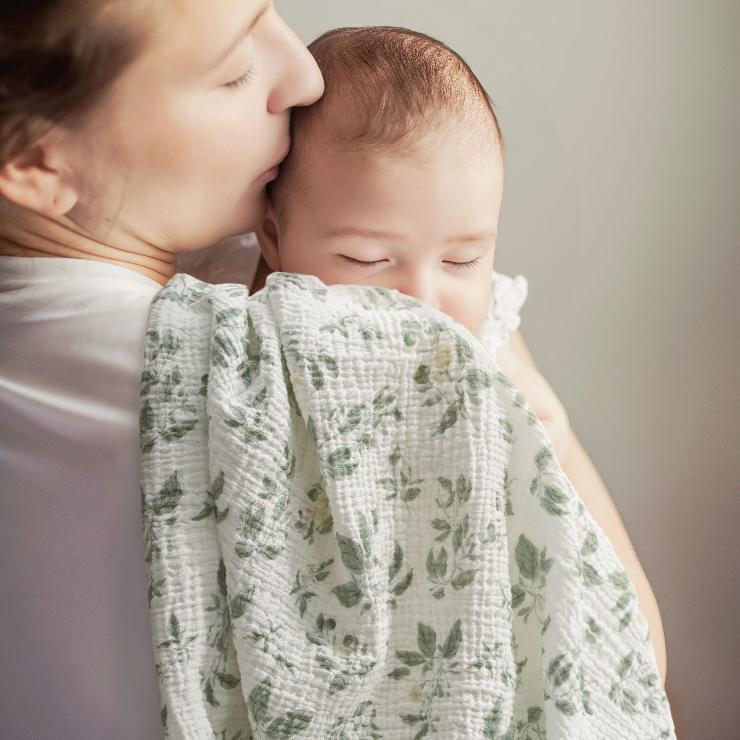 Muslin Swaddle Blankets 3-Pack | 38"x40" | Osmanthus Fragrance