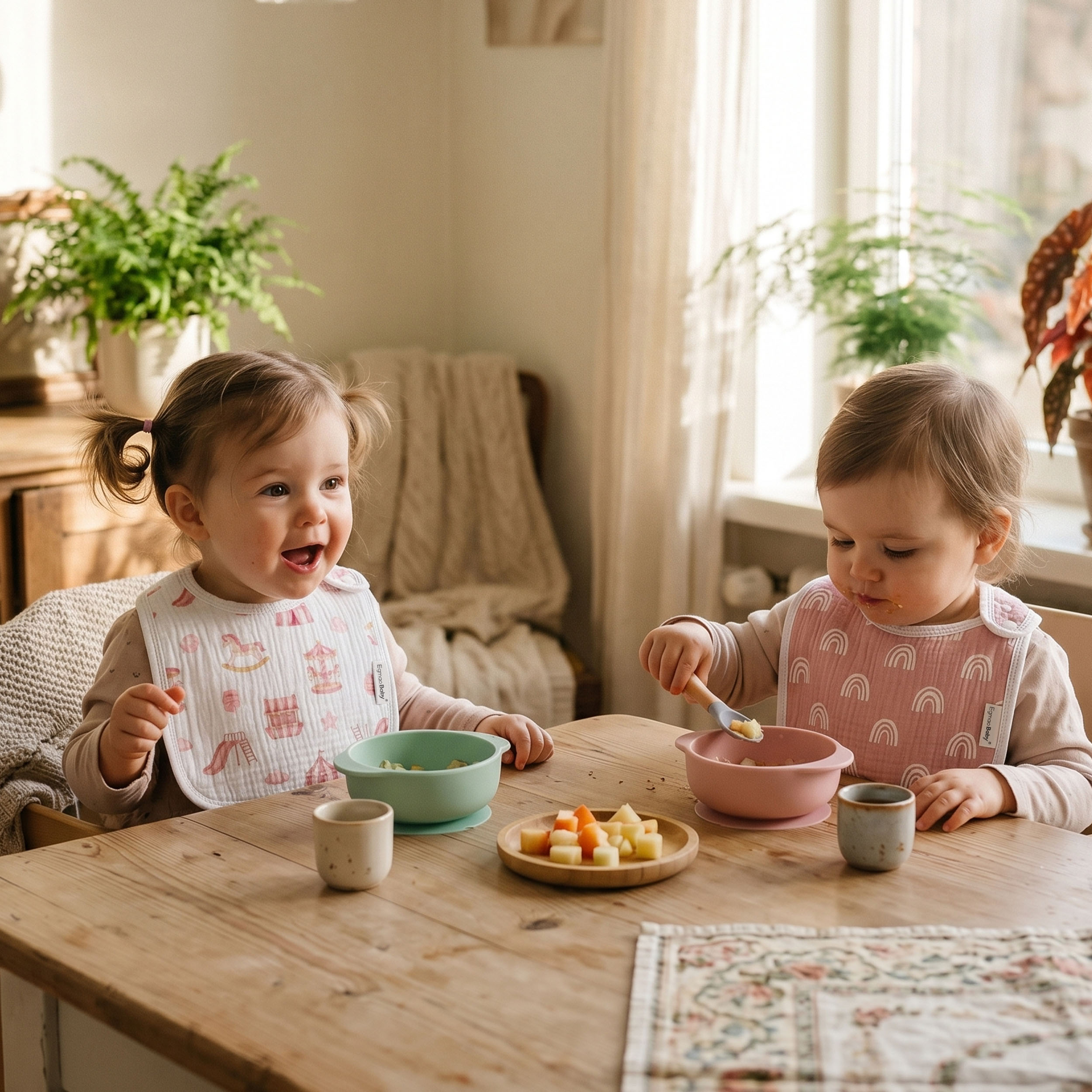 Fairy Rainbow Pony | baby muslin bibs 5 pack | 0-36 months