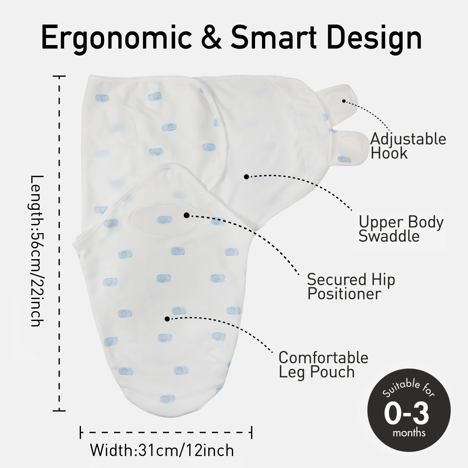 Dinosaur Land | Gllquen baby Swaddle 0-3 Months 3 Pack