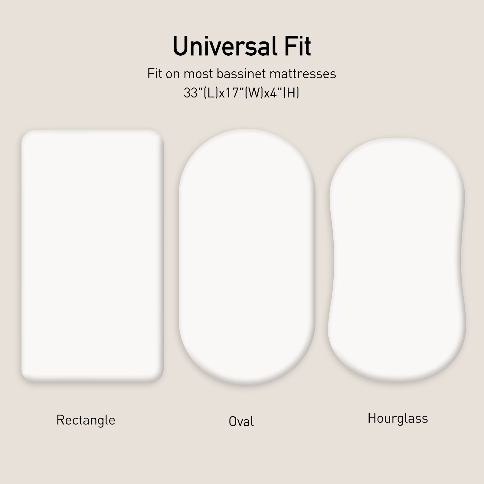 White | Baby Bassinet Sheet 2-Pack | 33''*17''