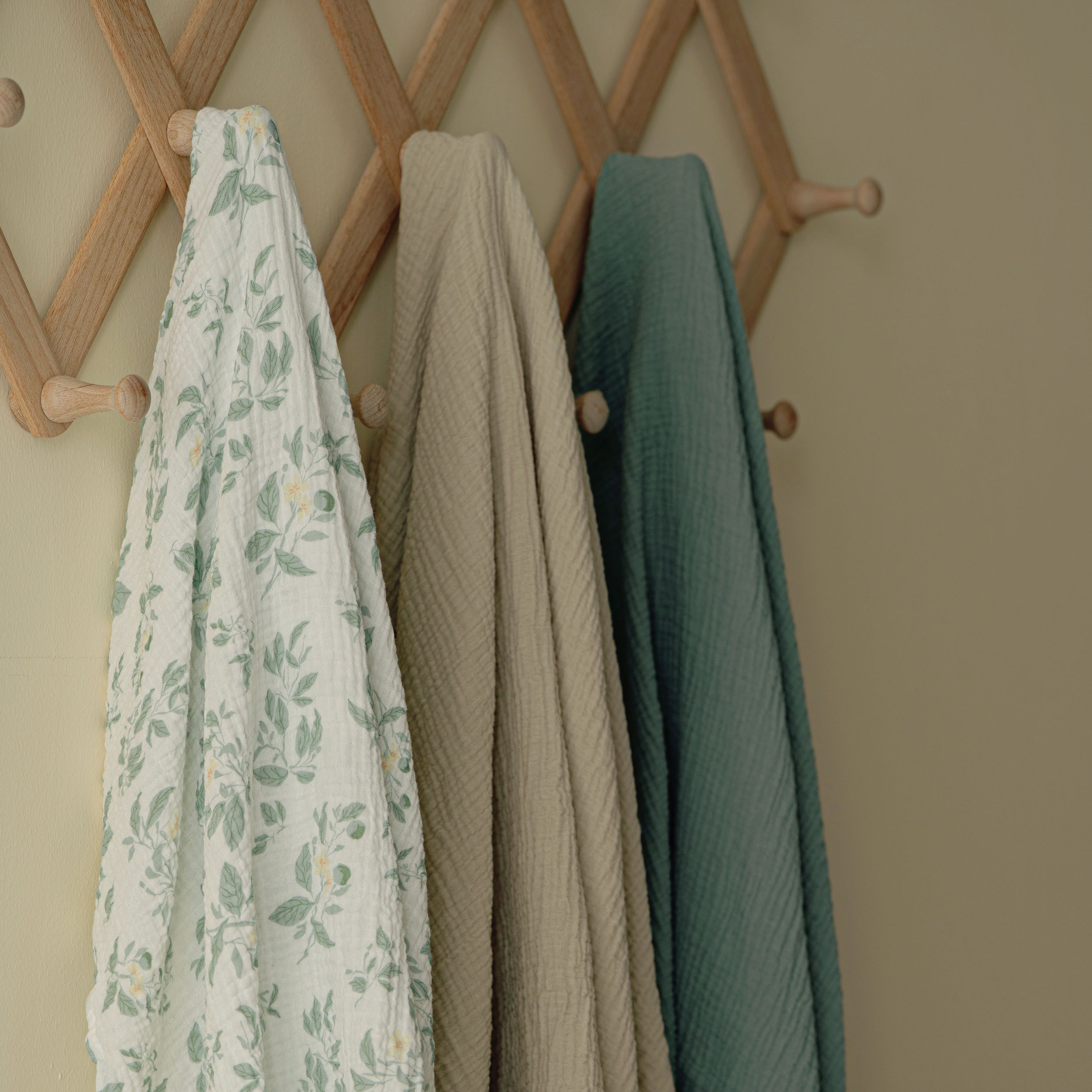 Muslin Swaddle Blankets 3-Pack | 38"x40" | Osmanthus Fragrance