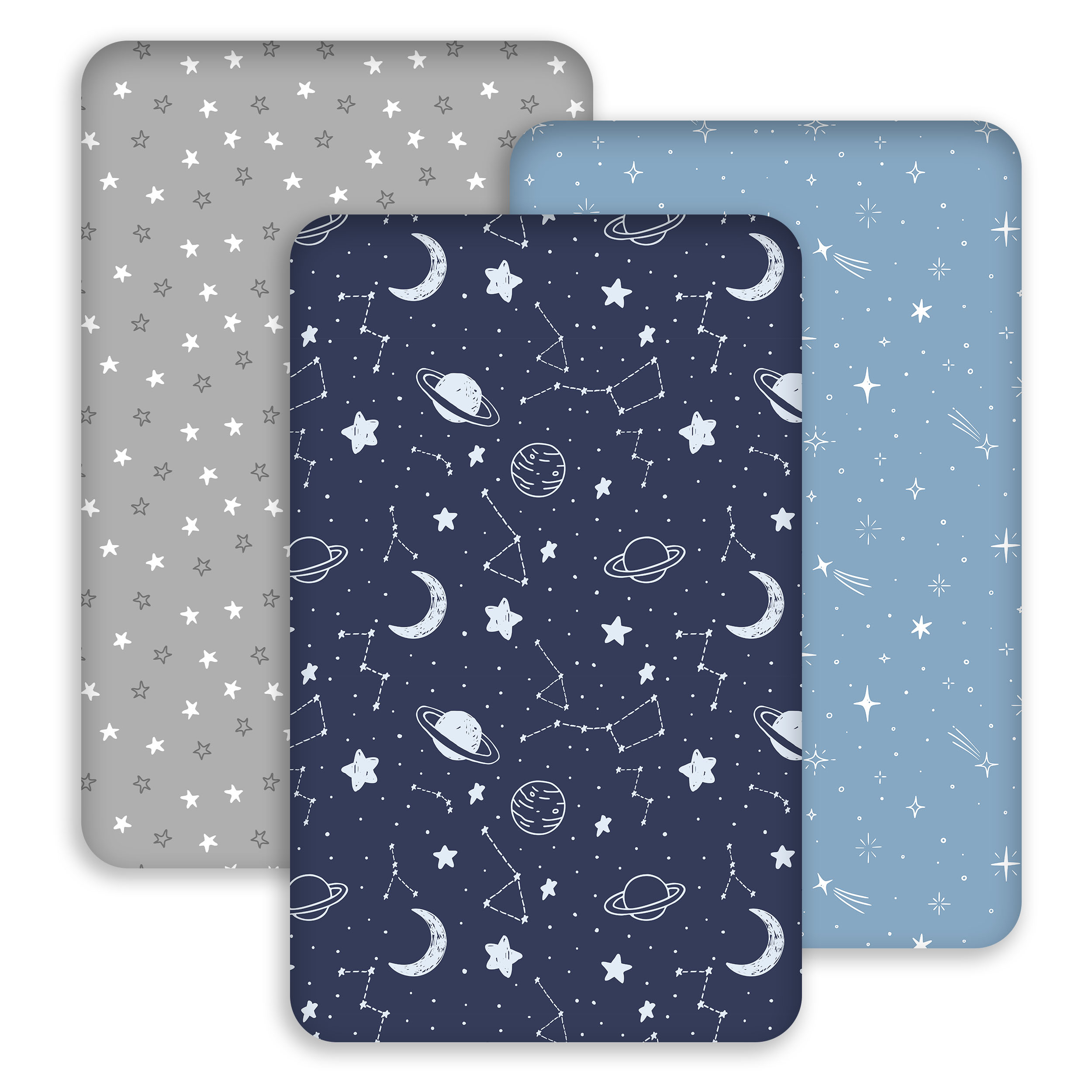 Starry Sky Dreamland | Bassinet Sheets 3-Pack | 33*20''