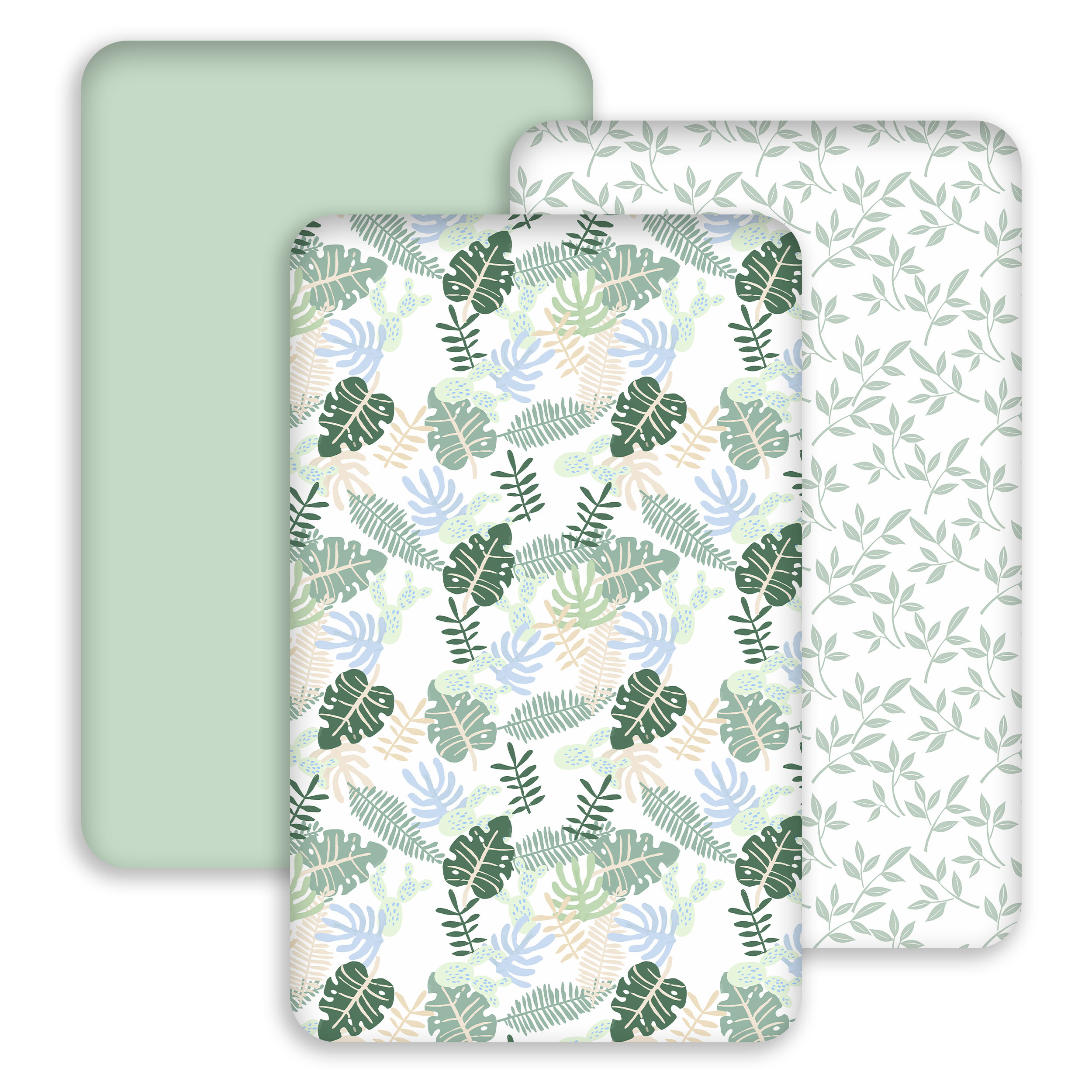 The Summer of Monstera | Bassinet Sheets 3-Pack | 33*20''