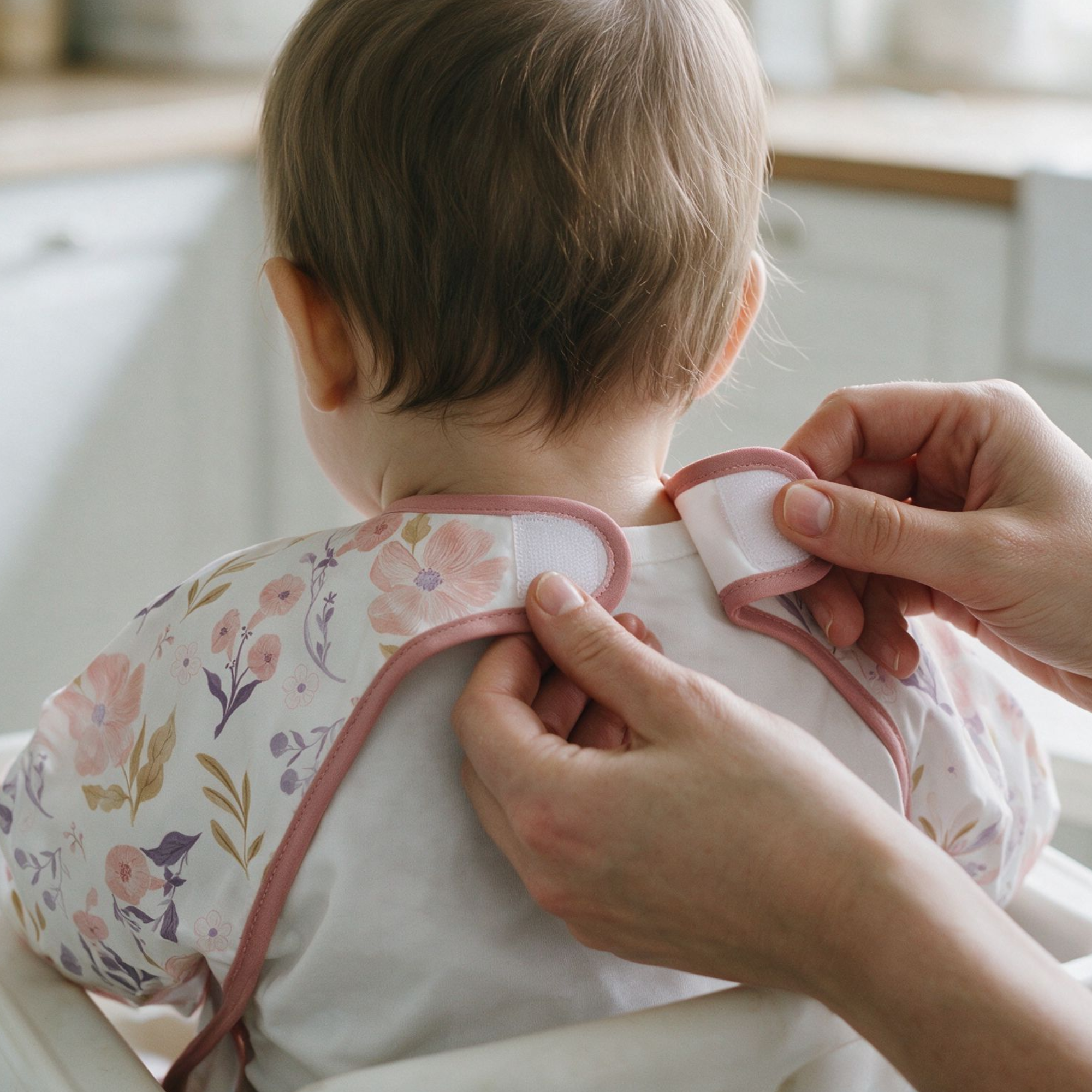 Pastel Flower garden | Waterproof Smock Bibs 3 Pack | 6-24 Months