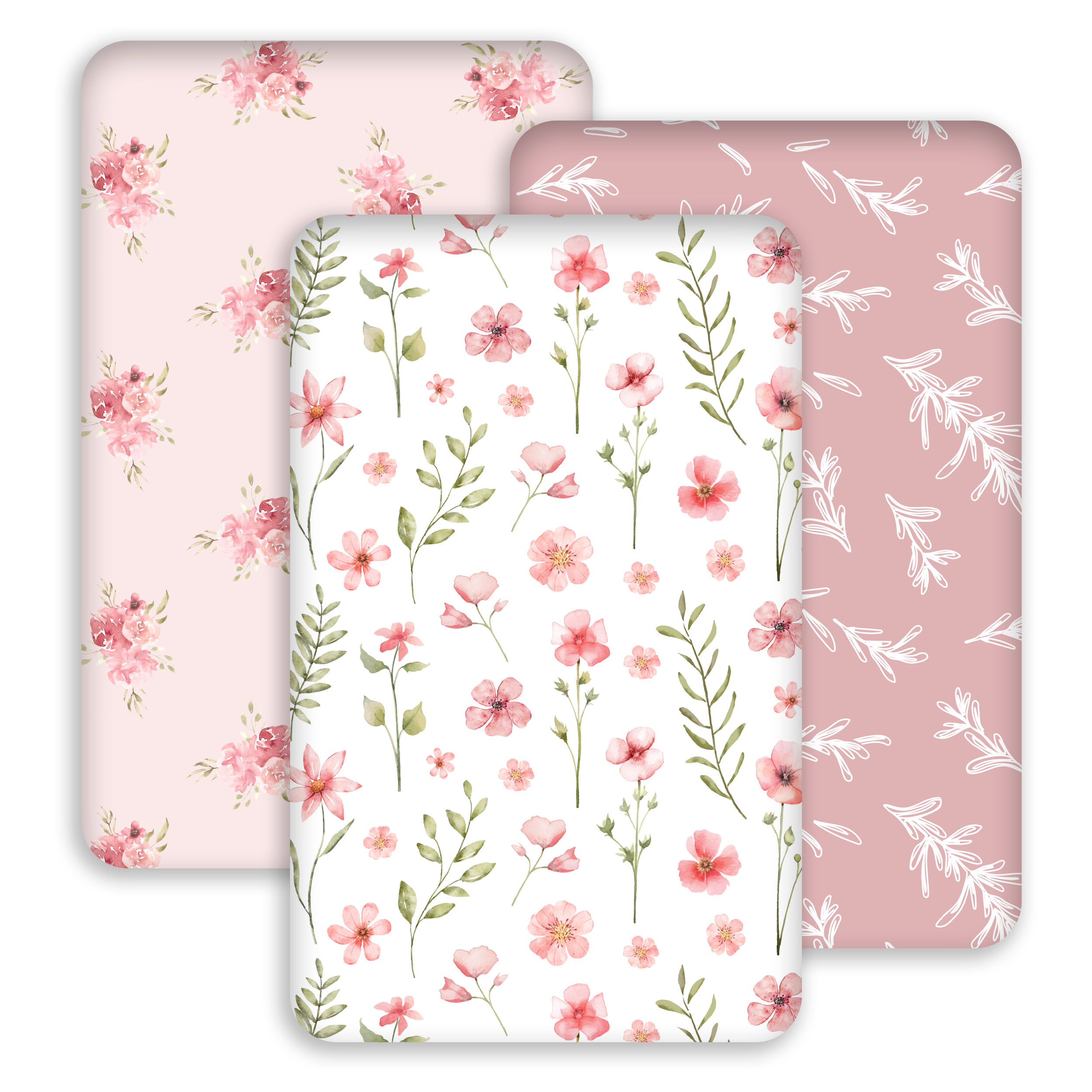 Flowering | Bassinet Sheets 3-Pack | 33*20''