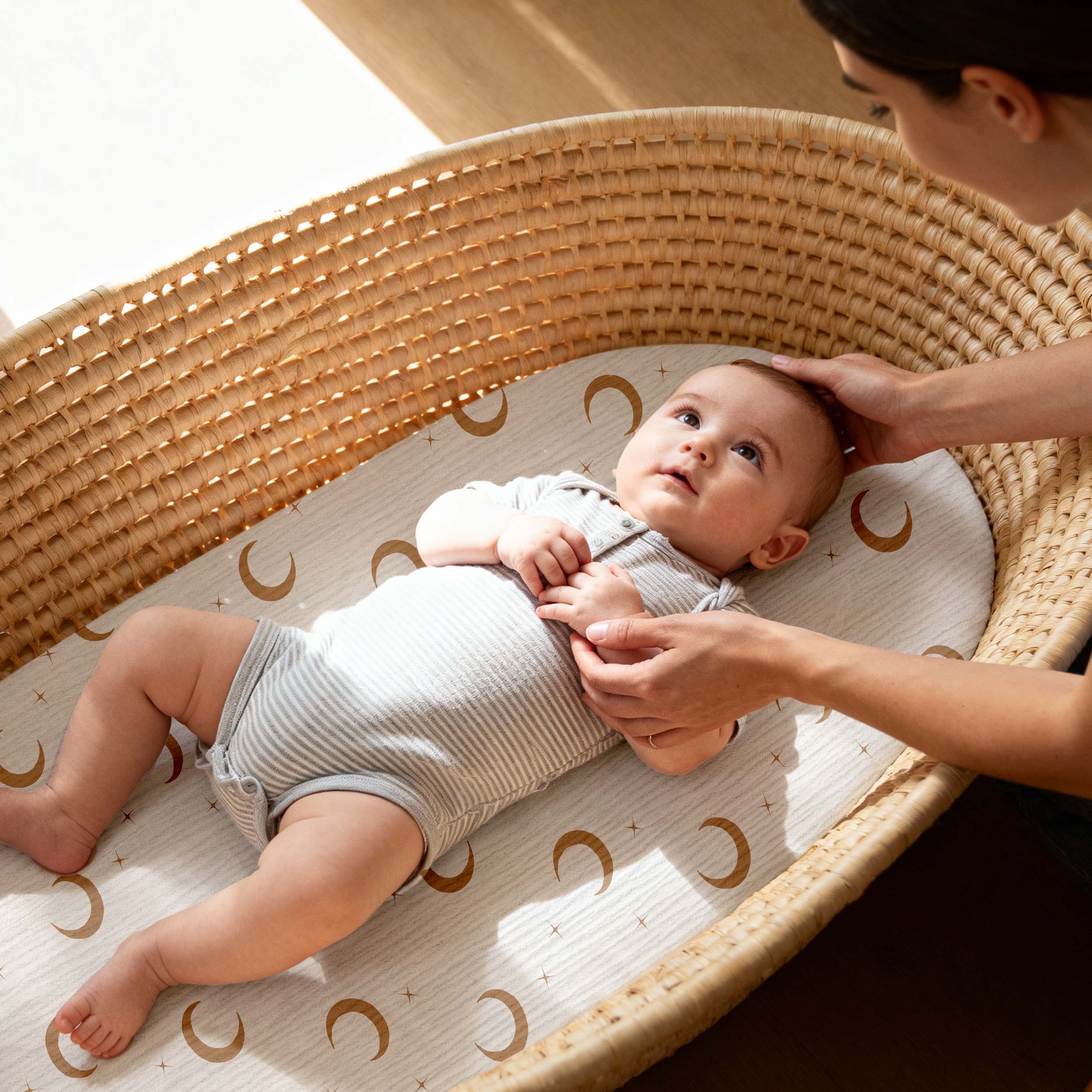 Nebula Drifter | Muslin Bassinet Sheets 3-Pack | 33''*17''