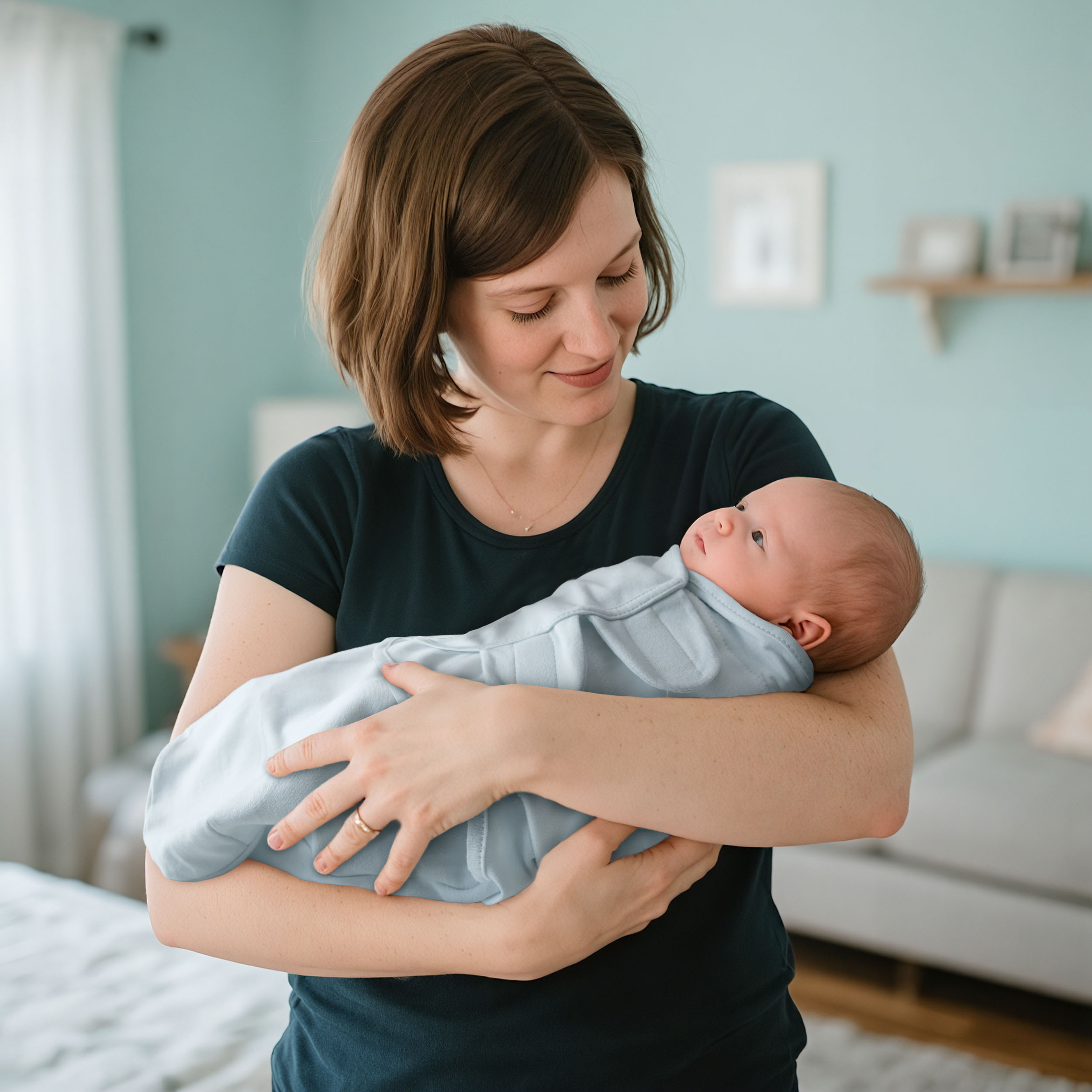 Tranquil Blue | Baby Swaddle 3 Pack | 0-3 Months