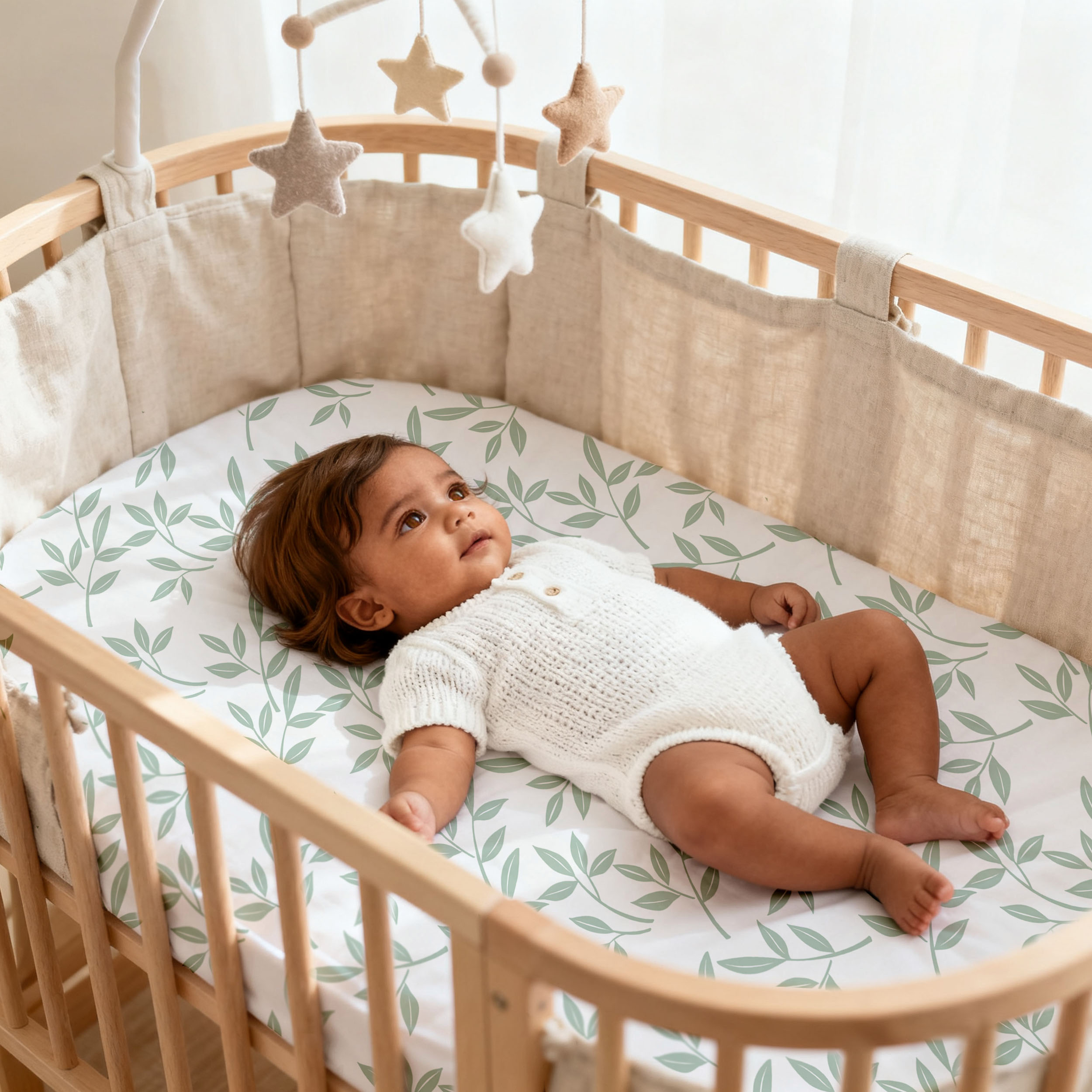 The Summer of Monstera | Bassinet Sheets 3-Pack | 17*33''