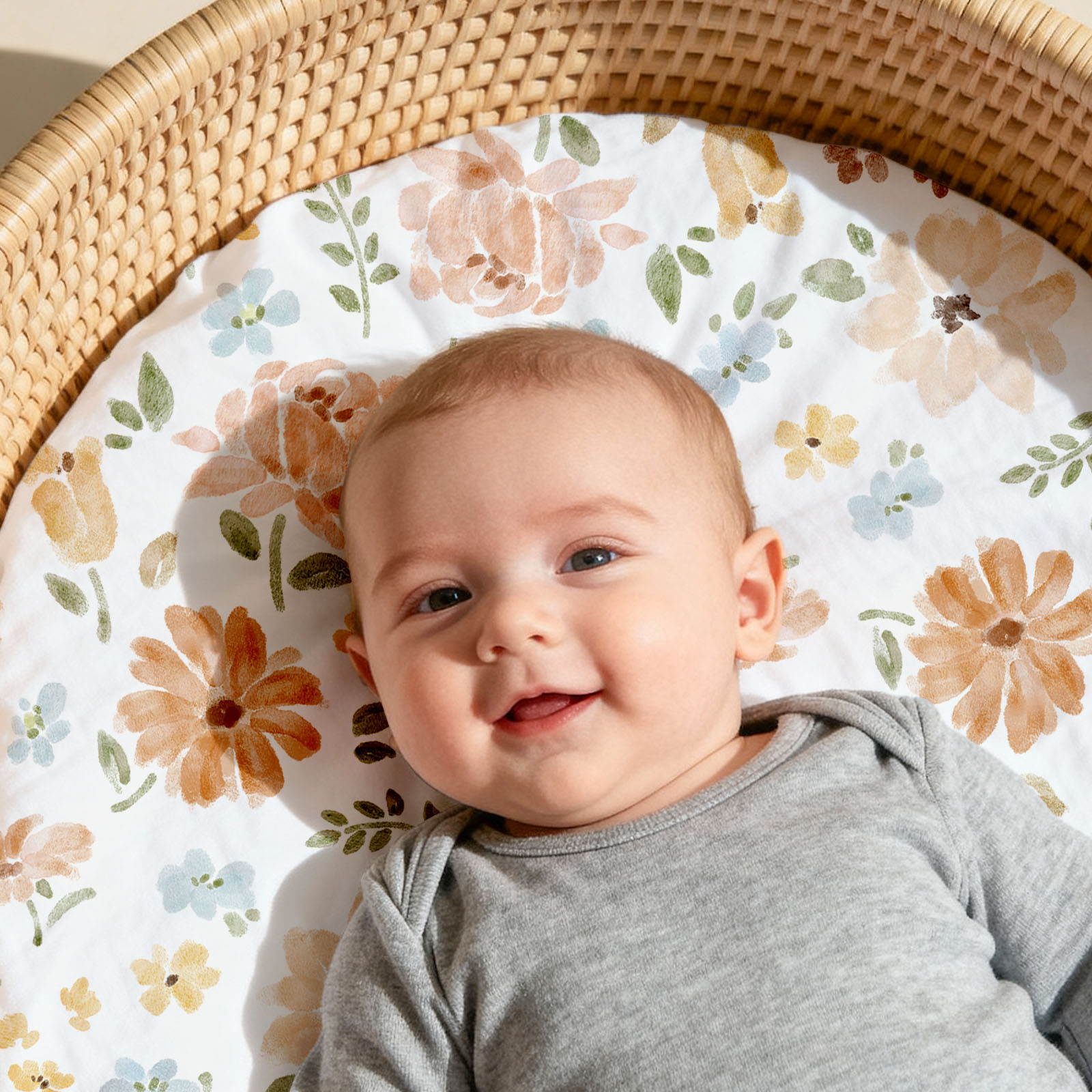 Pastoral Whispers | Soft Microfiber Fitted Change Pad Cover & Bassinet Sheets 4 Pack | 16''*32''