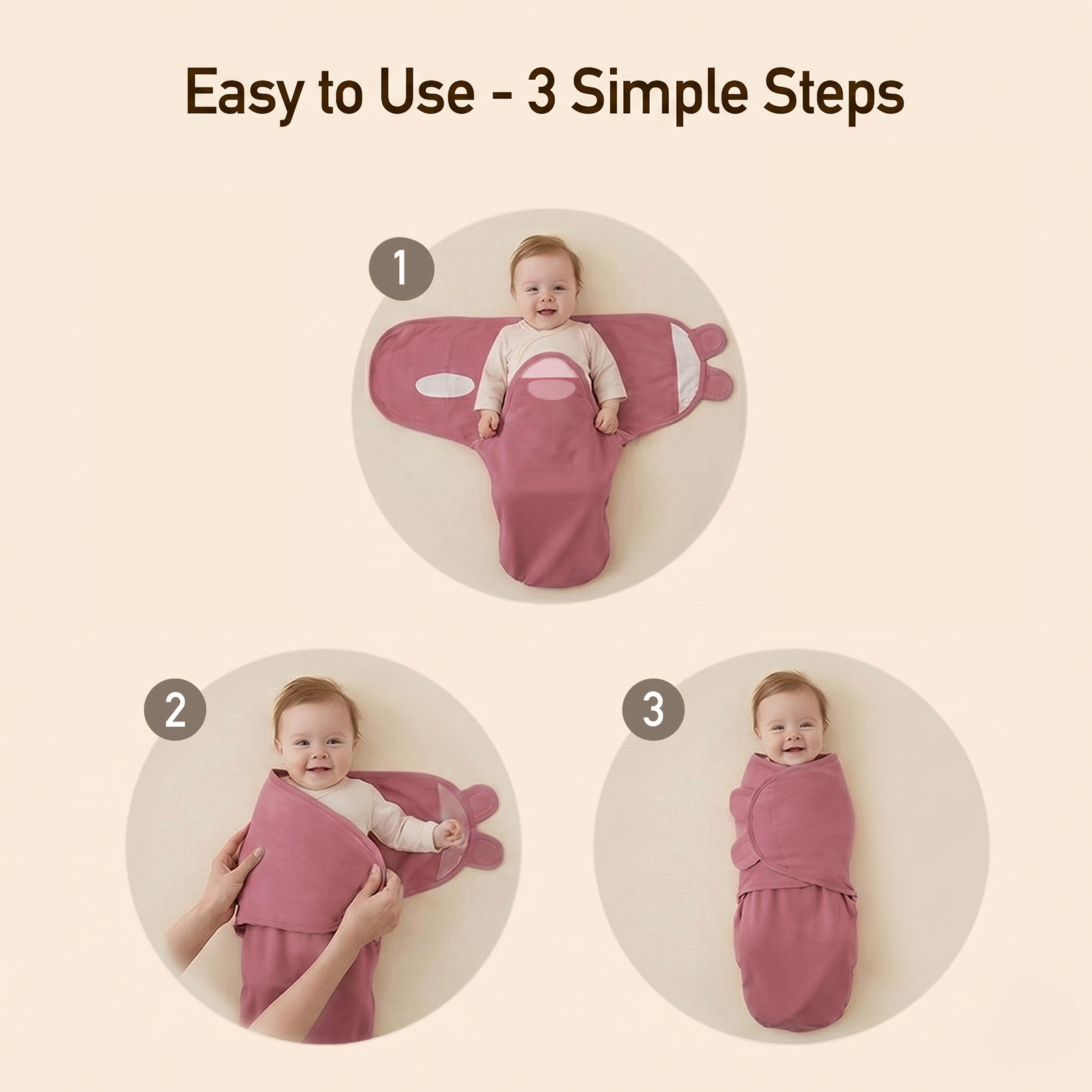 Vintage Rose Serenade | Baby Swaddle 3 Pack | 0-3 Months