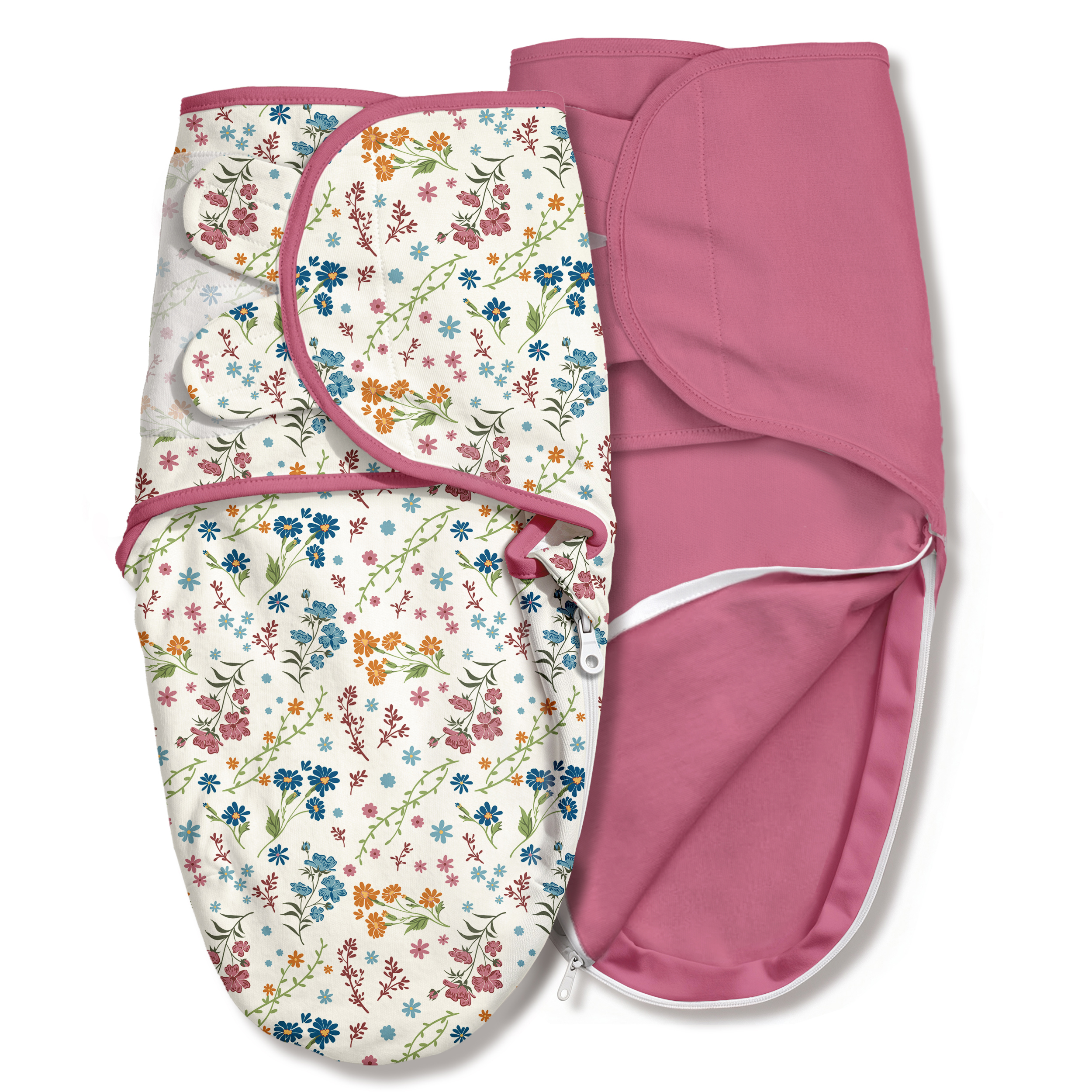 Pink Azure | Zipper Swaddle Wrap 2 Pack | 0-3 Months