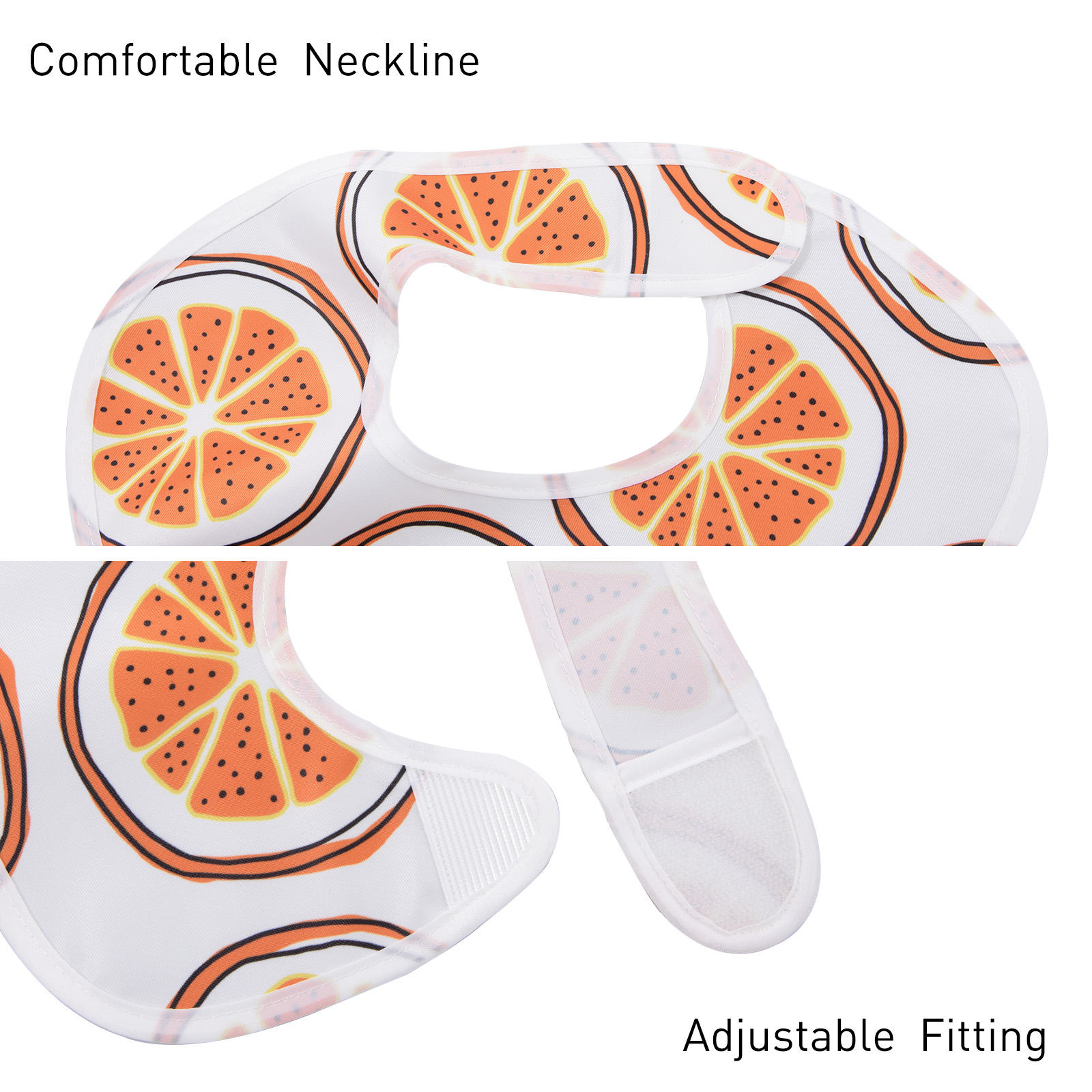 Fruit | Gllquen Baby Waterproof Bibs 5 Pack | 3-24 Months