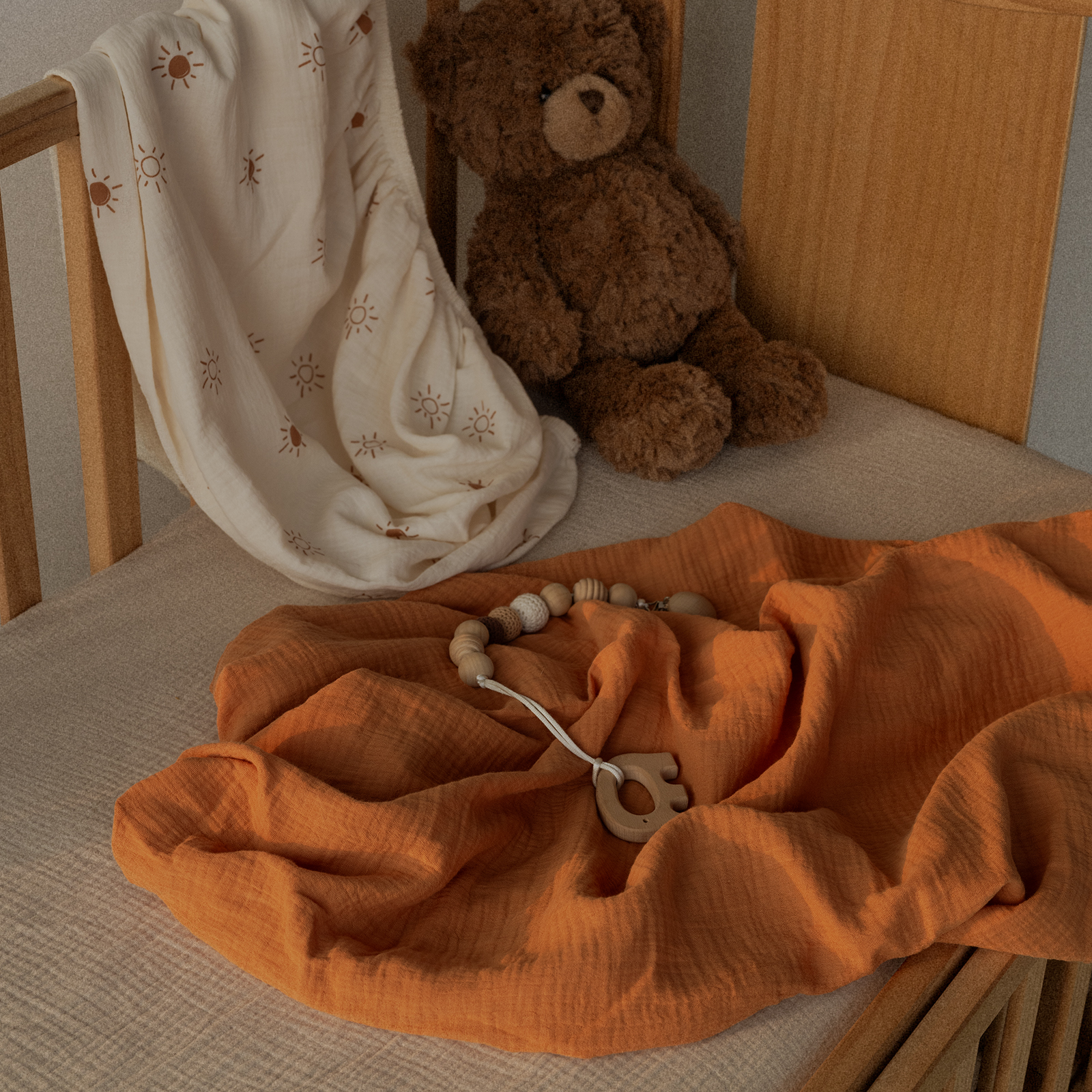 Rising | Muslin Bassinet Sheets 3-Pack | 38''*26''