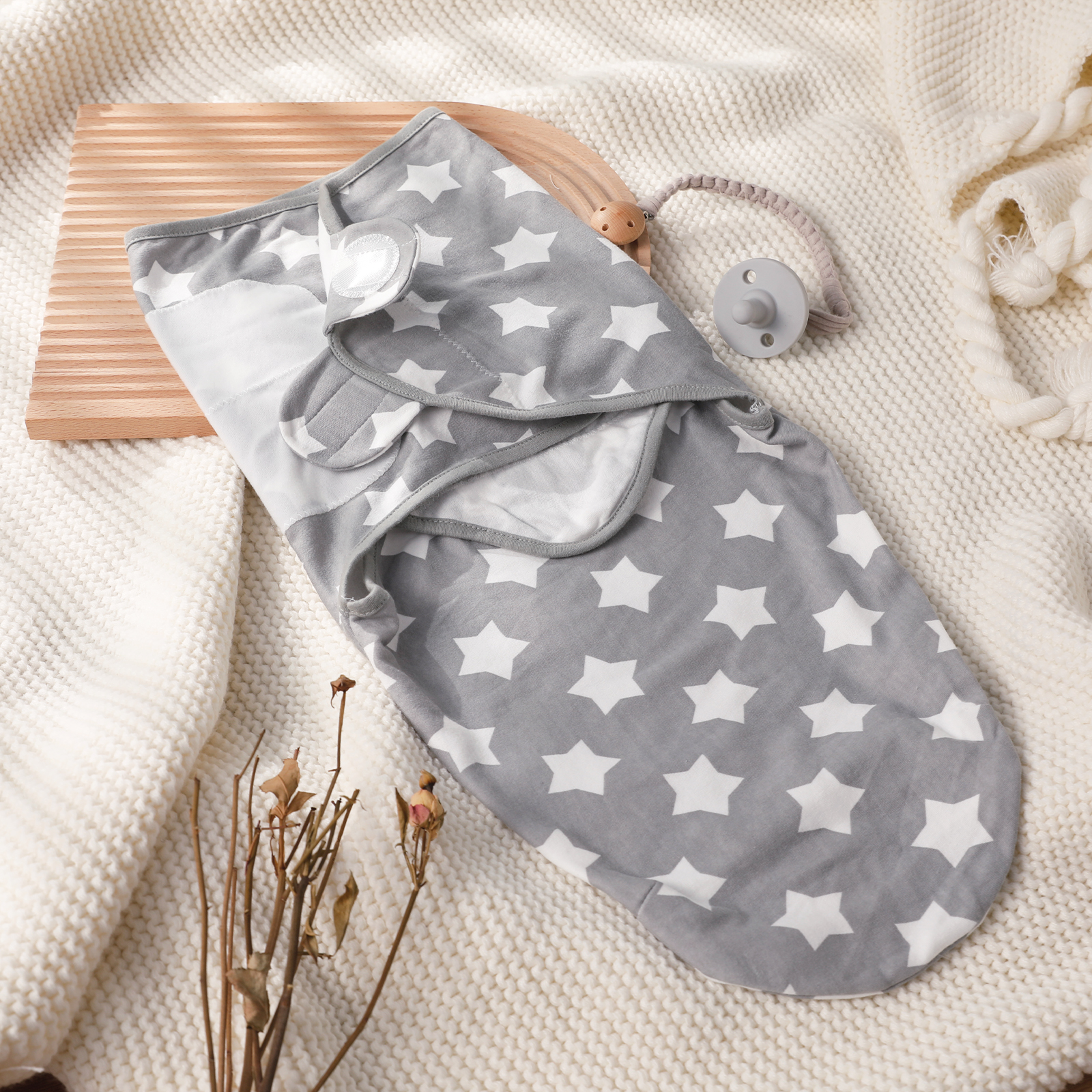 Clouds and Stars | Soarwg Baby Swaddle 0-3 Months 2-Pack