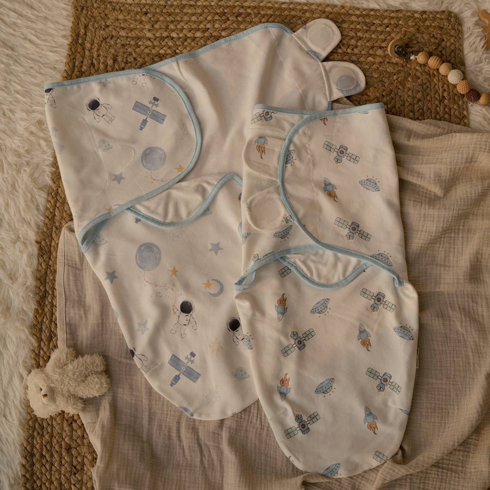 Astronaut | Gllquen baby Swaddle 0-3 Months 3 Pack