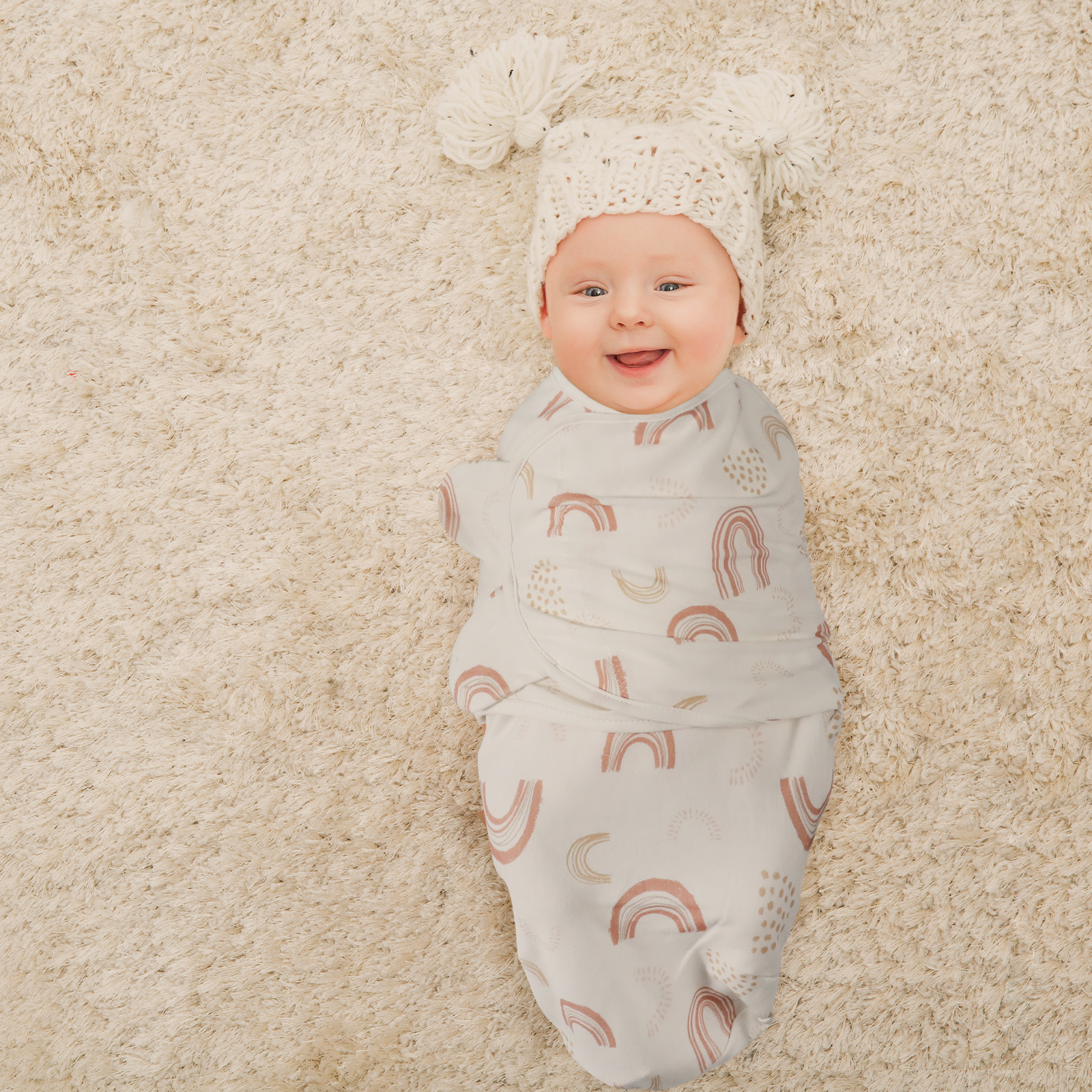 Line Rainbow | Gllquen baby Swaddle 0-3 Months 3 Pack