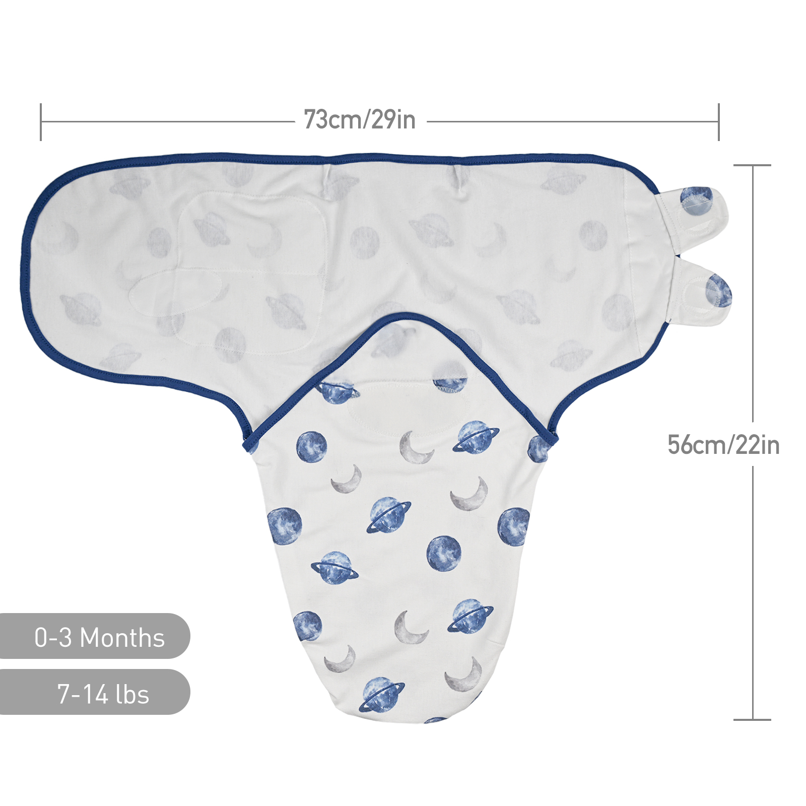 Galaxy | Soarwg Baby Swaddle 0-3 Months 3 Pack