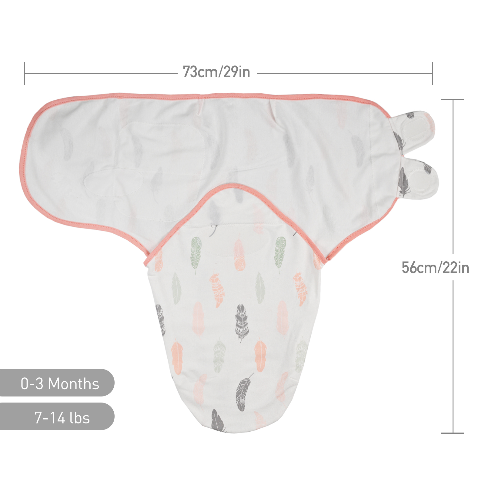 Plume | Soarwg Baby Swaddle 0-3 Months 3 Pack