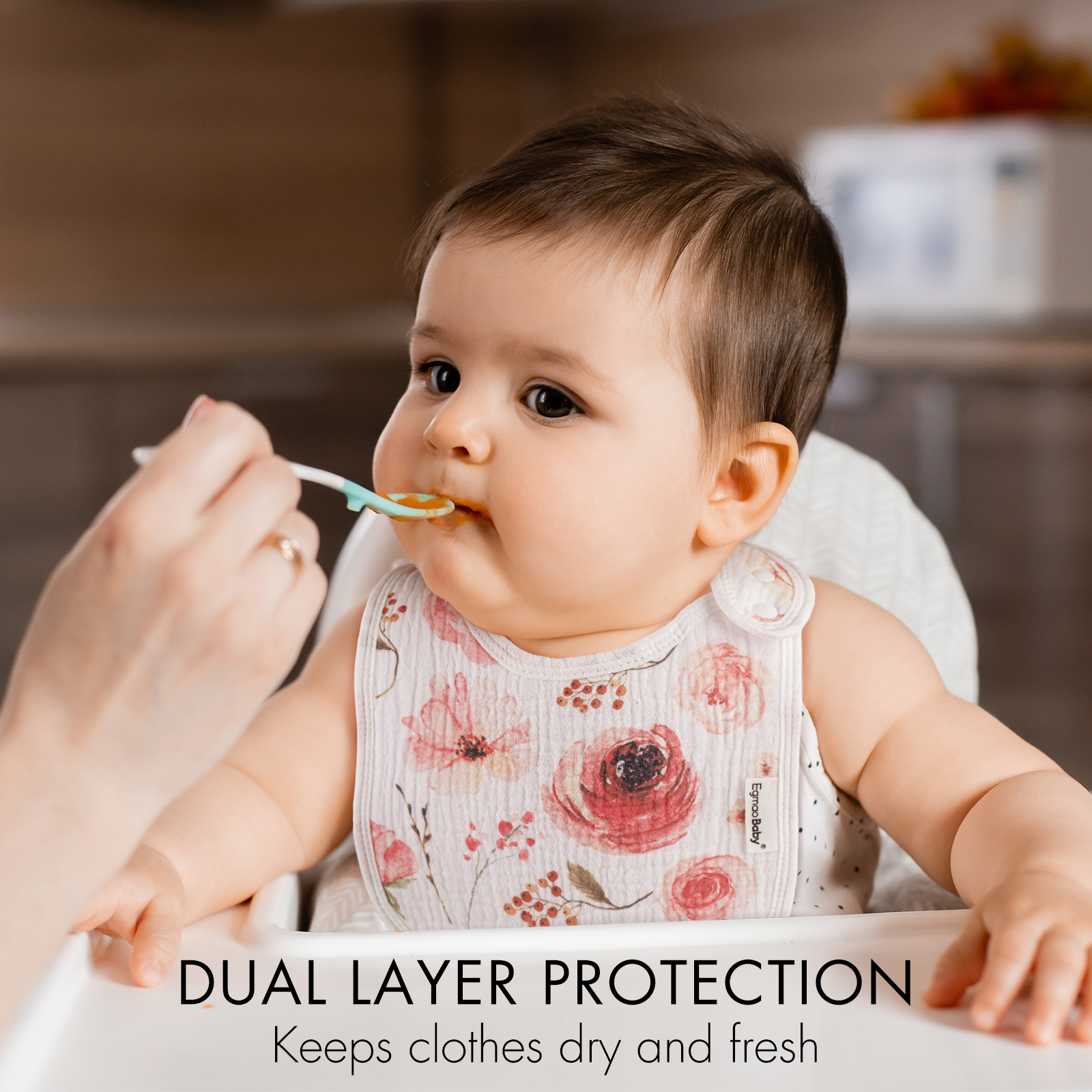 Fantasy Flower | baby muslin bibs 5 pack | 0-36 months