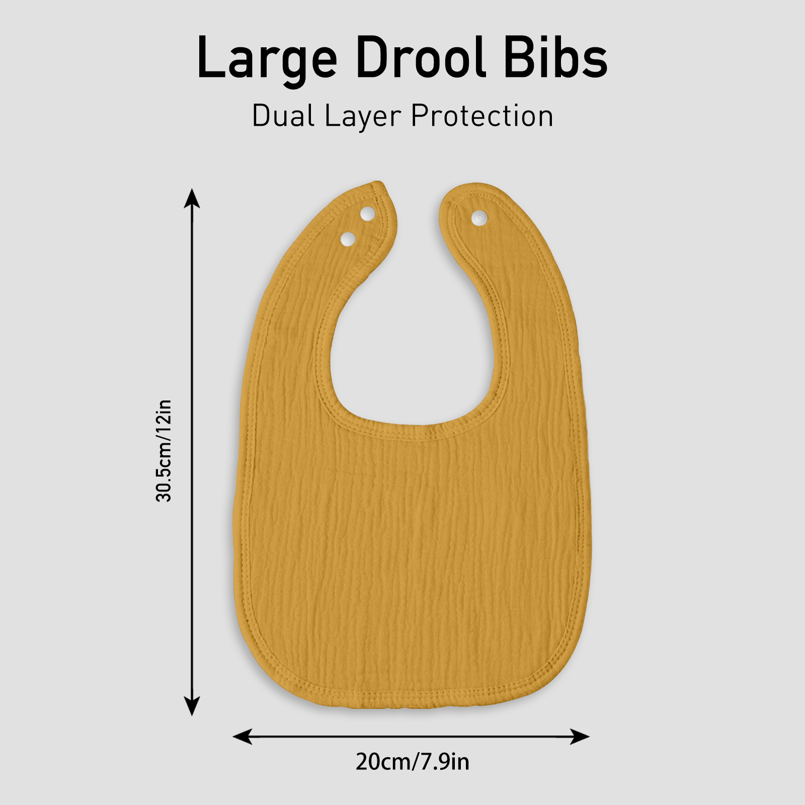 Wood | baby muslin bibs 6 pack | 0-36 months