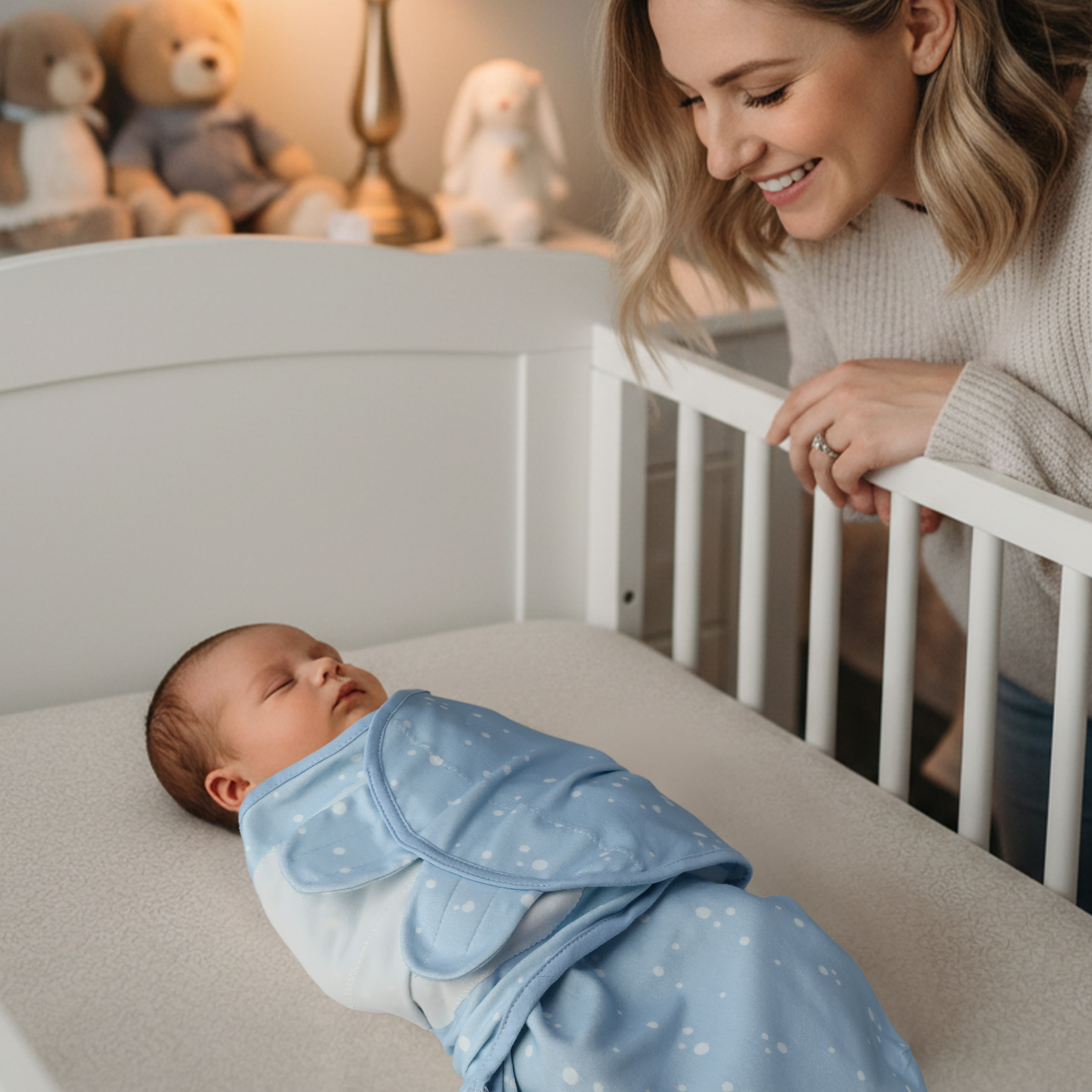 Blue Whale Whisper | Baby Swaddle 2-Pack | 0-3 Months