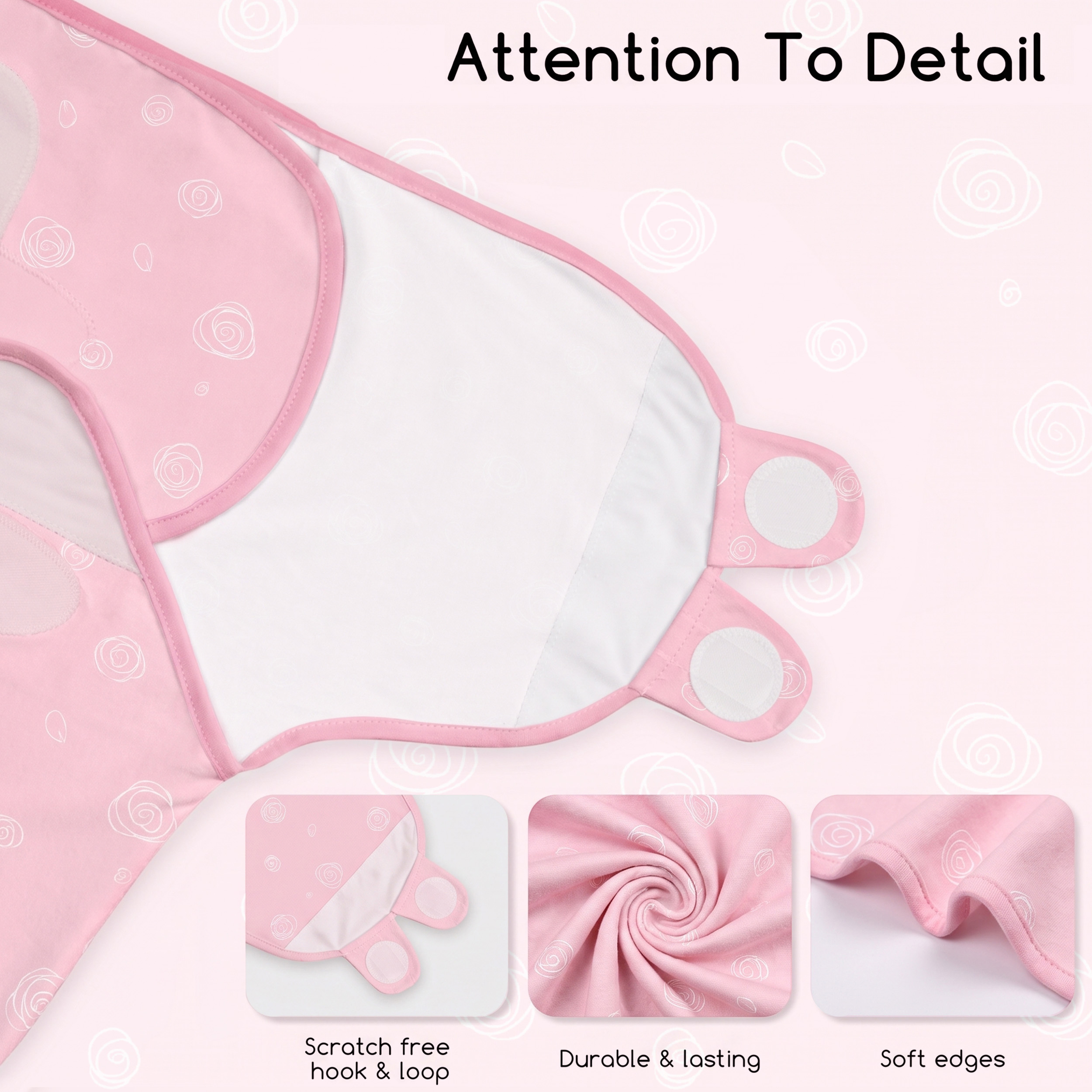 Pink Rose Bloom | Baby Swaddle 2-Pack | 0-3 Months