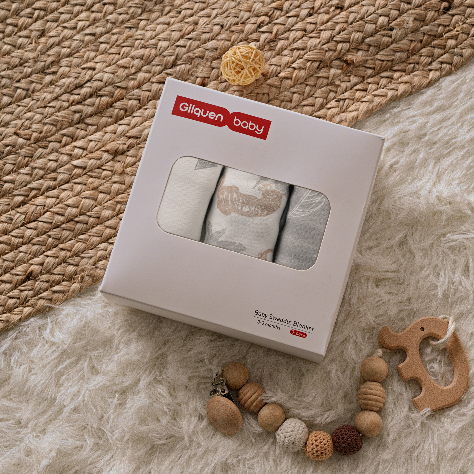 Tropical Animals | Gllquen baby Swaddle 0-3 Months 3 Pack