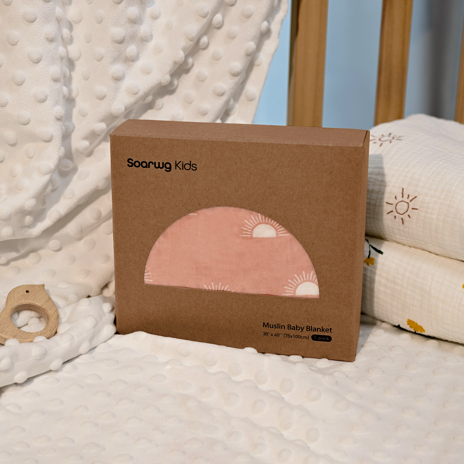 Sunrise | SoarwgKids Fleece Plush Dot Blanket | 30''*40''