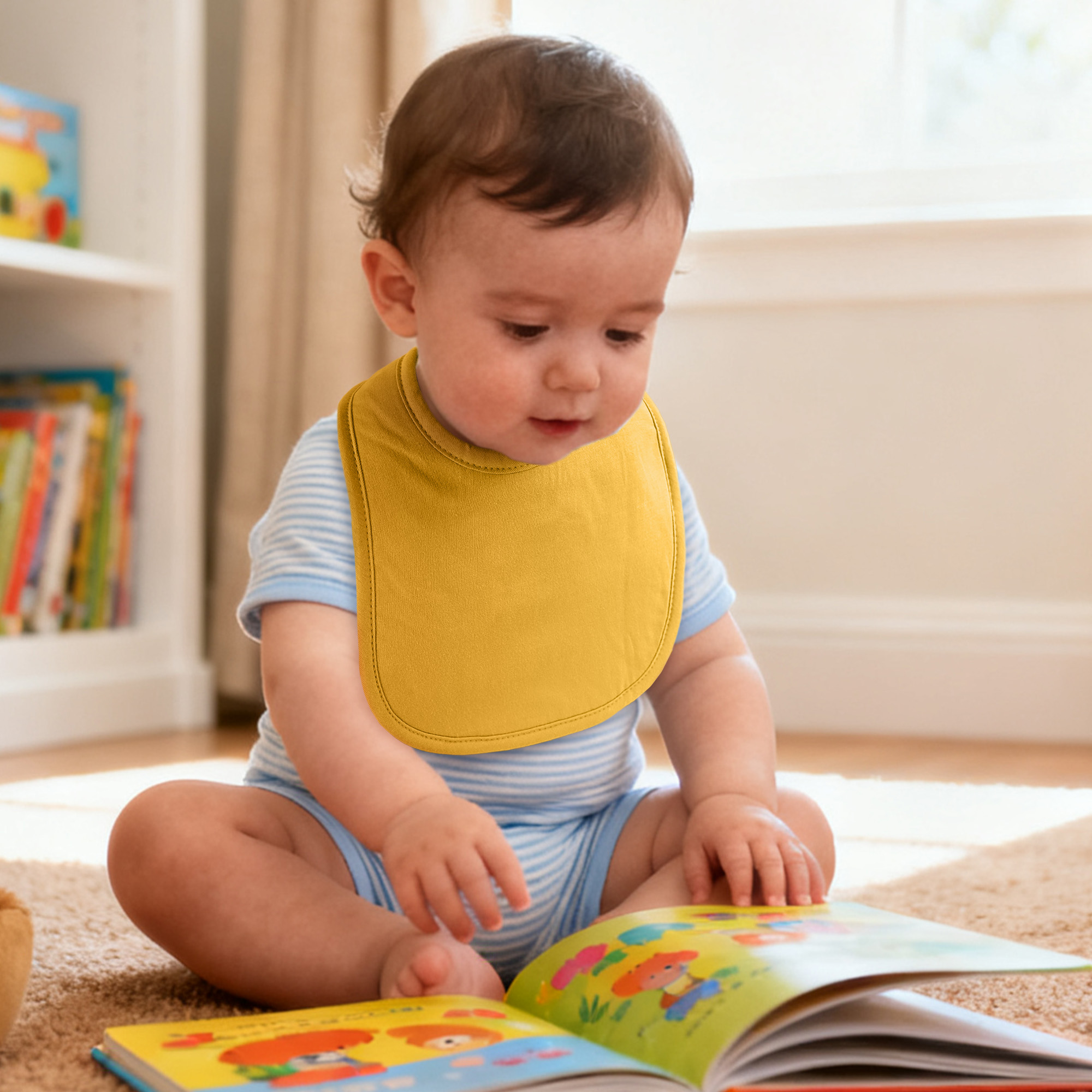 Vivid Solids | Organic Cotton Bandana Bibs 10 Pack | 0-36 Months